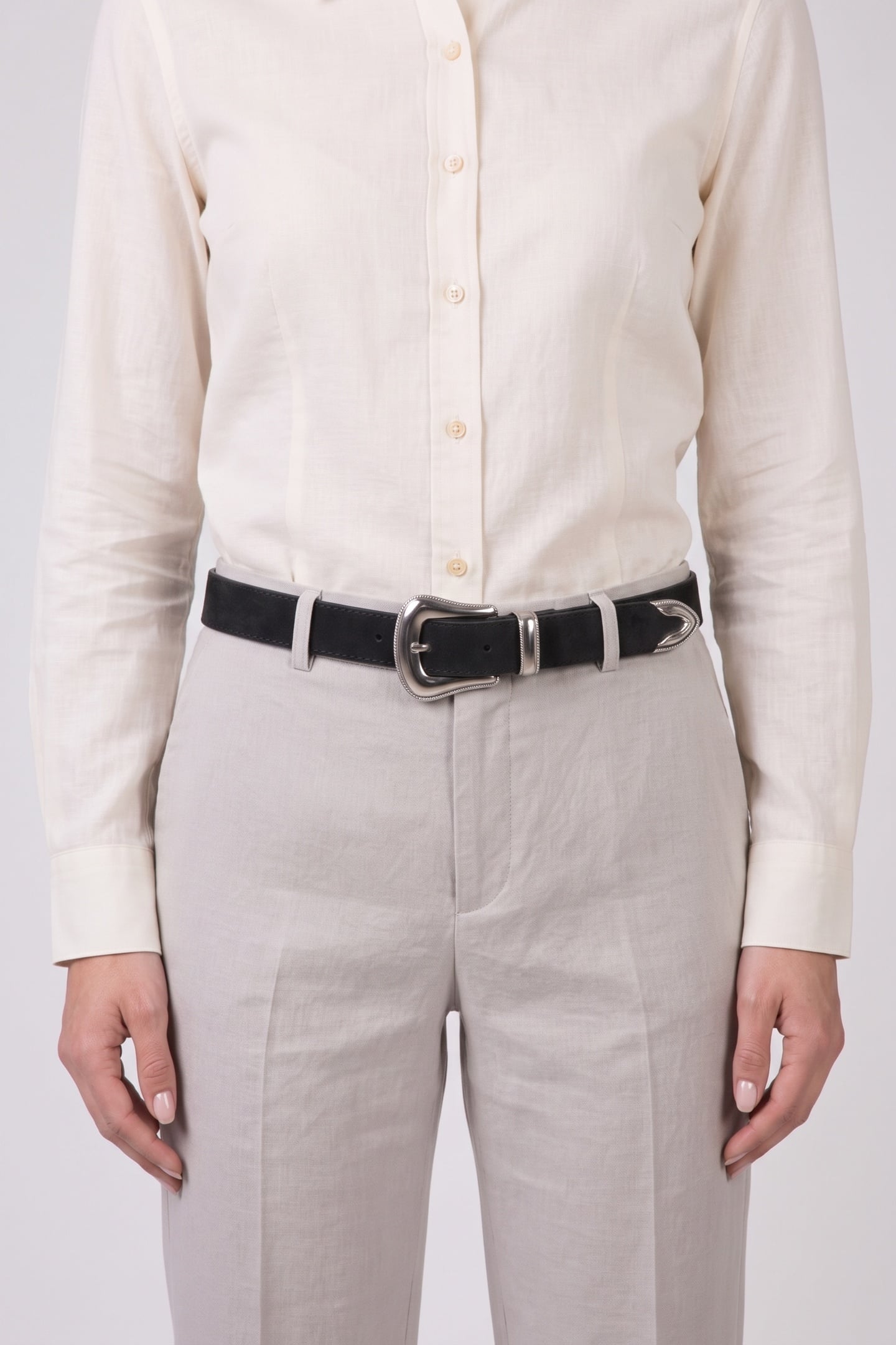 P ELLIS MID WAIST BELT BLACK 3