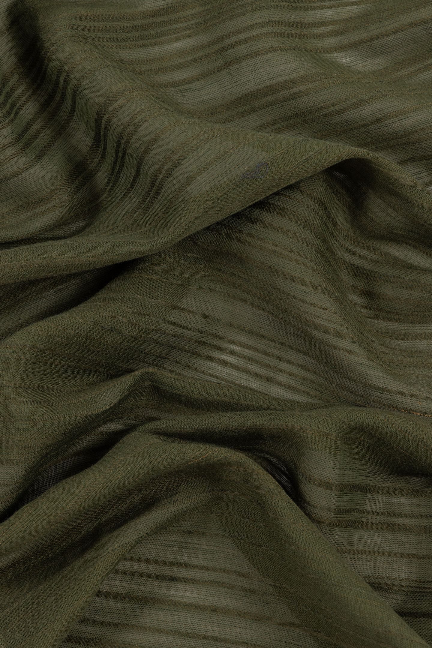 MEN SCARF SIG SHADOW STRP KHAKI 4