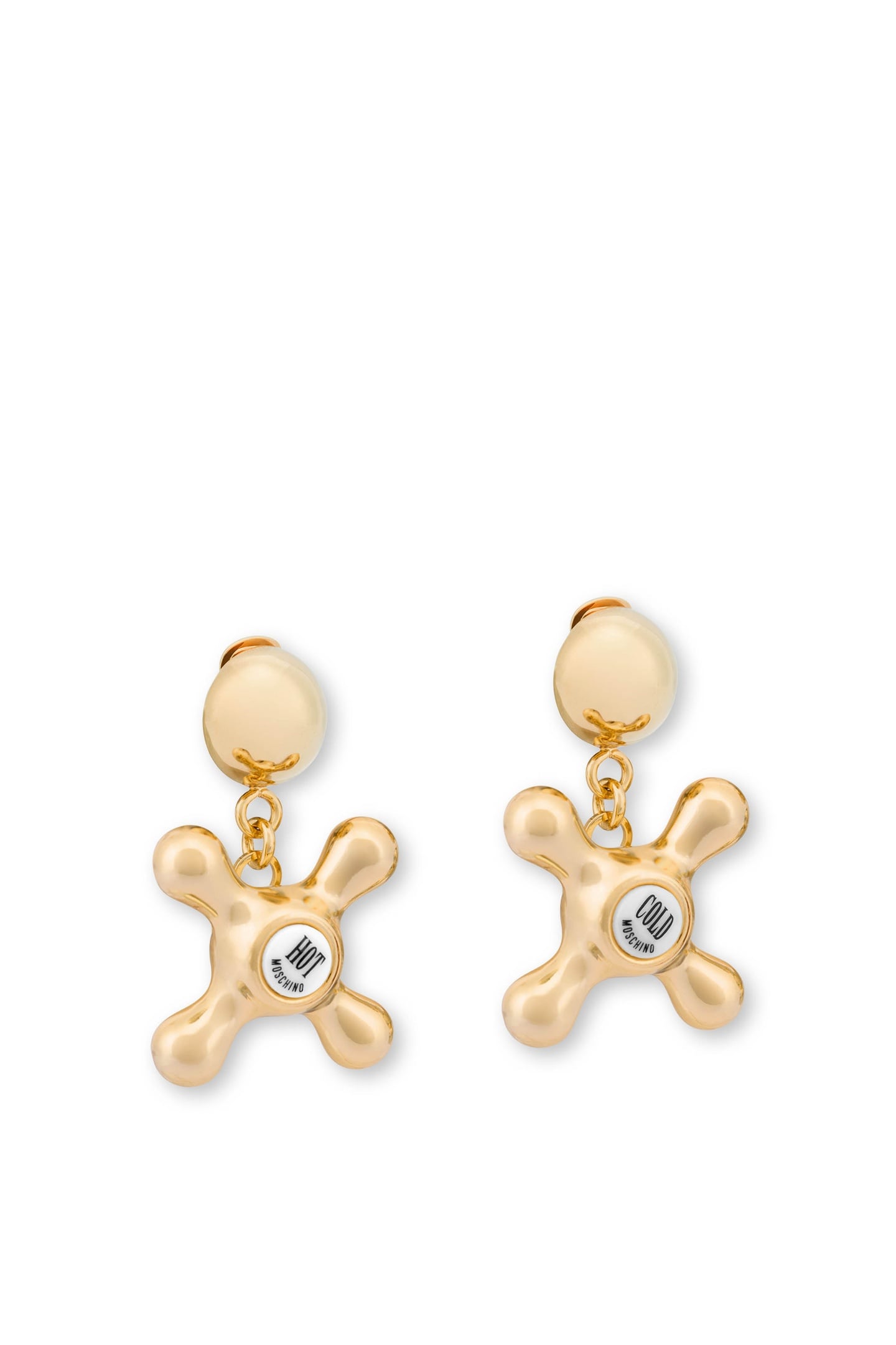 FAUCET DETAILS DROP EARRINGS GOLD 2