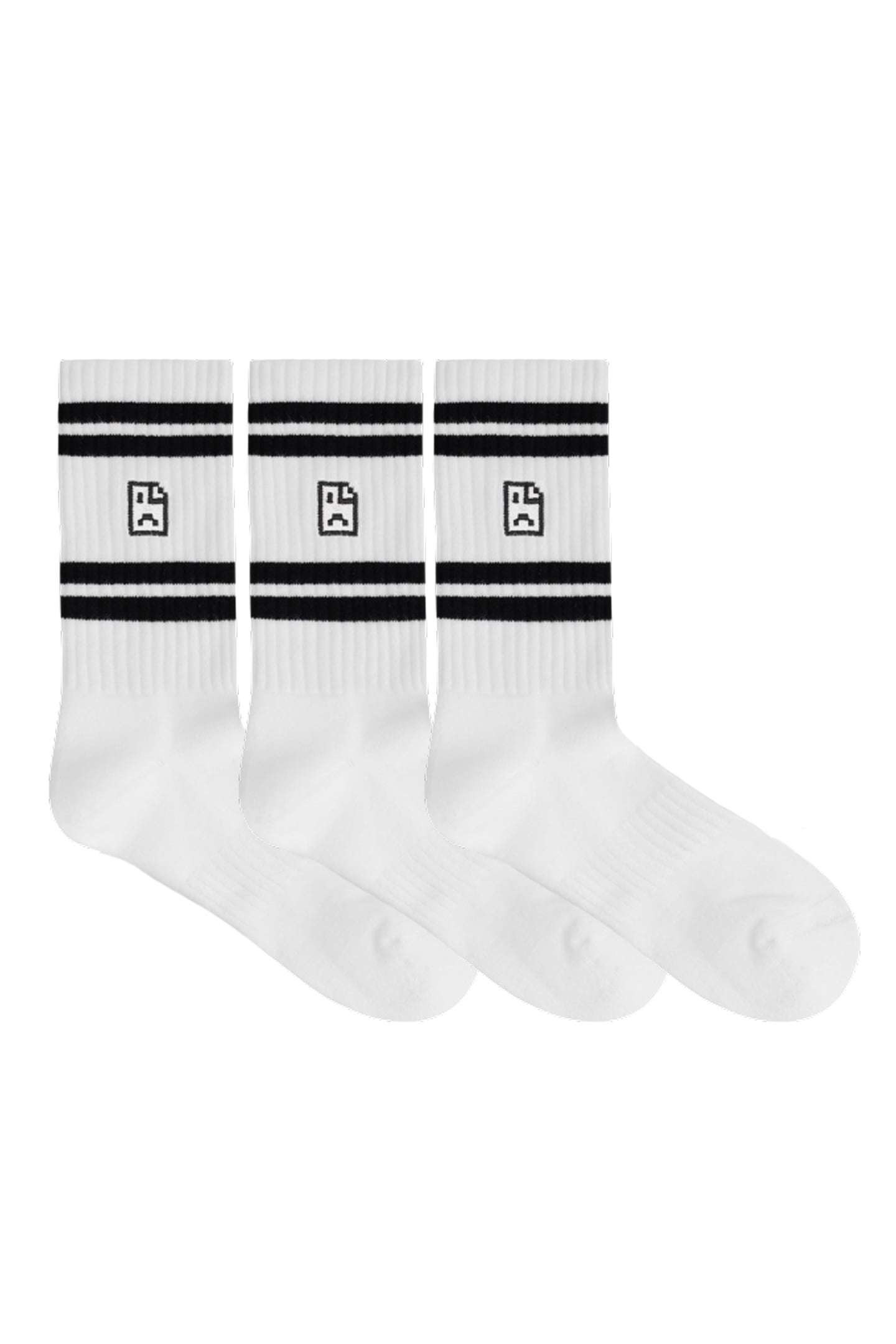 A-DAM 3-PACK CREW SOCKS NONO BONO UNDYED 1