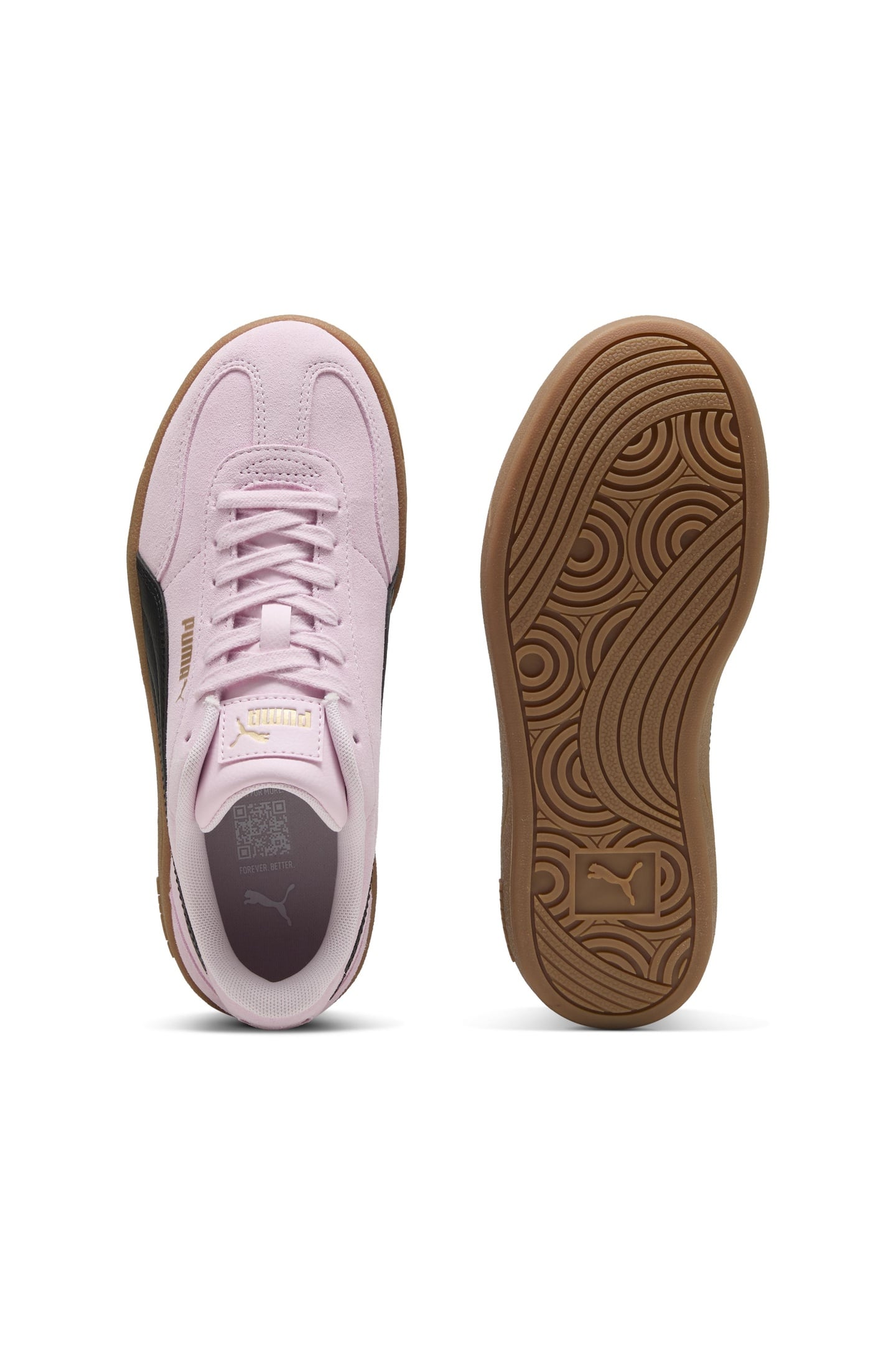 PUMA CLUB II ERA PLATFORM SD WNS PEARL PINK-BLACK 5