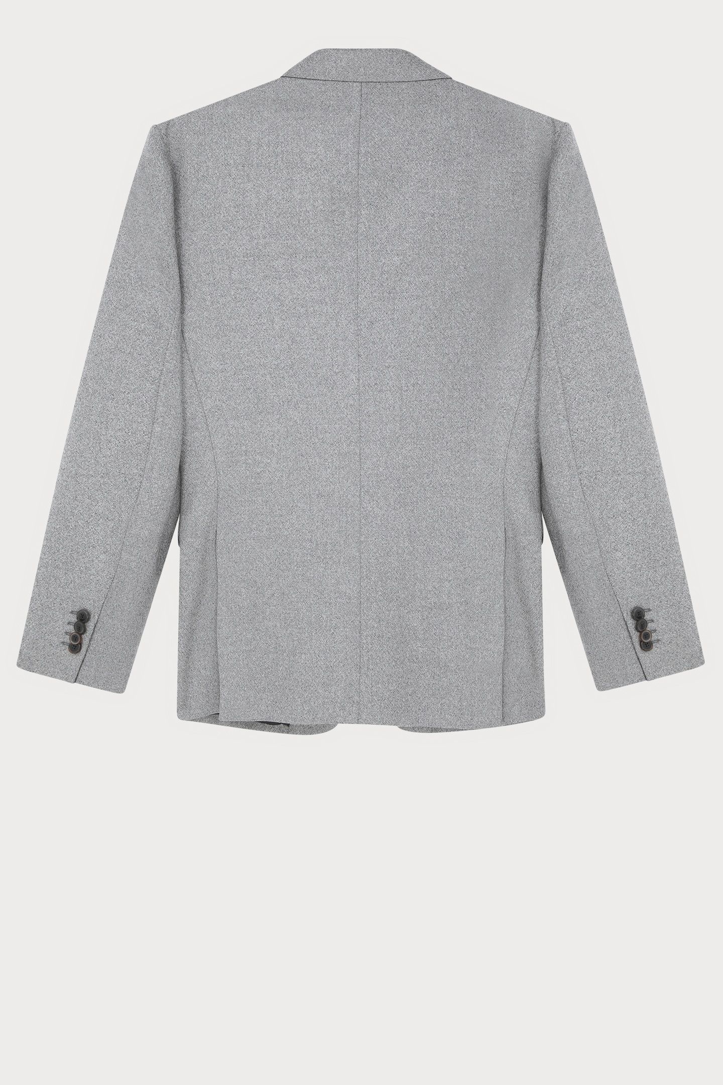 MENS TAILORED FIT 2 BUTTON JACKET GREY MELANGE 7