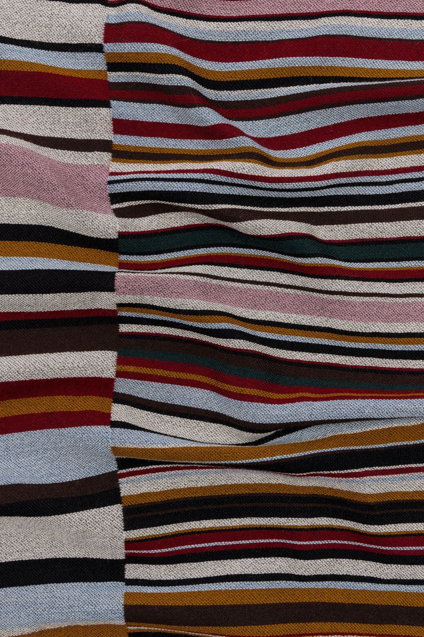 MEN SCARF SIGNTR OFFSET MULTI COLOURED 6