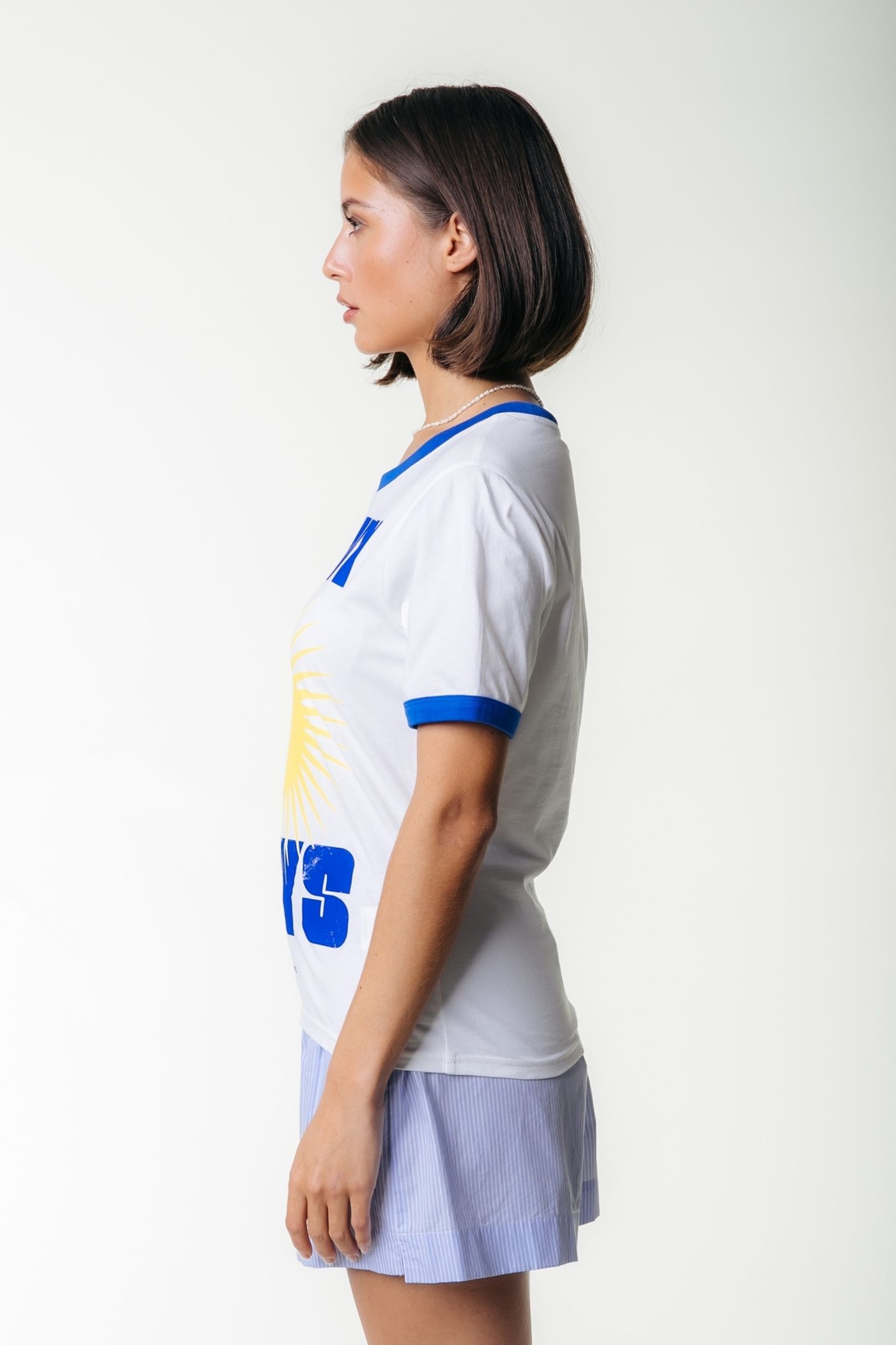 SUNNY DAYS RINGER BOXY TEE STANDARD WHITE 3