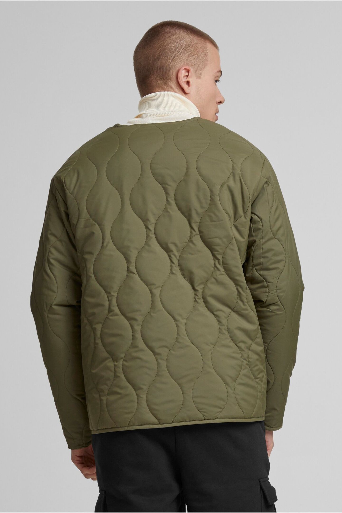 PADDED QUILTING JACKET OLIVE 2