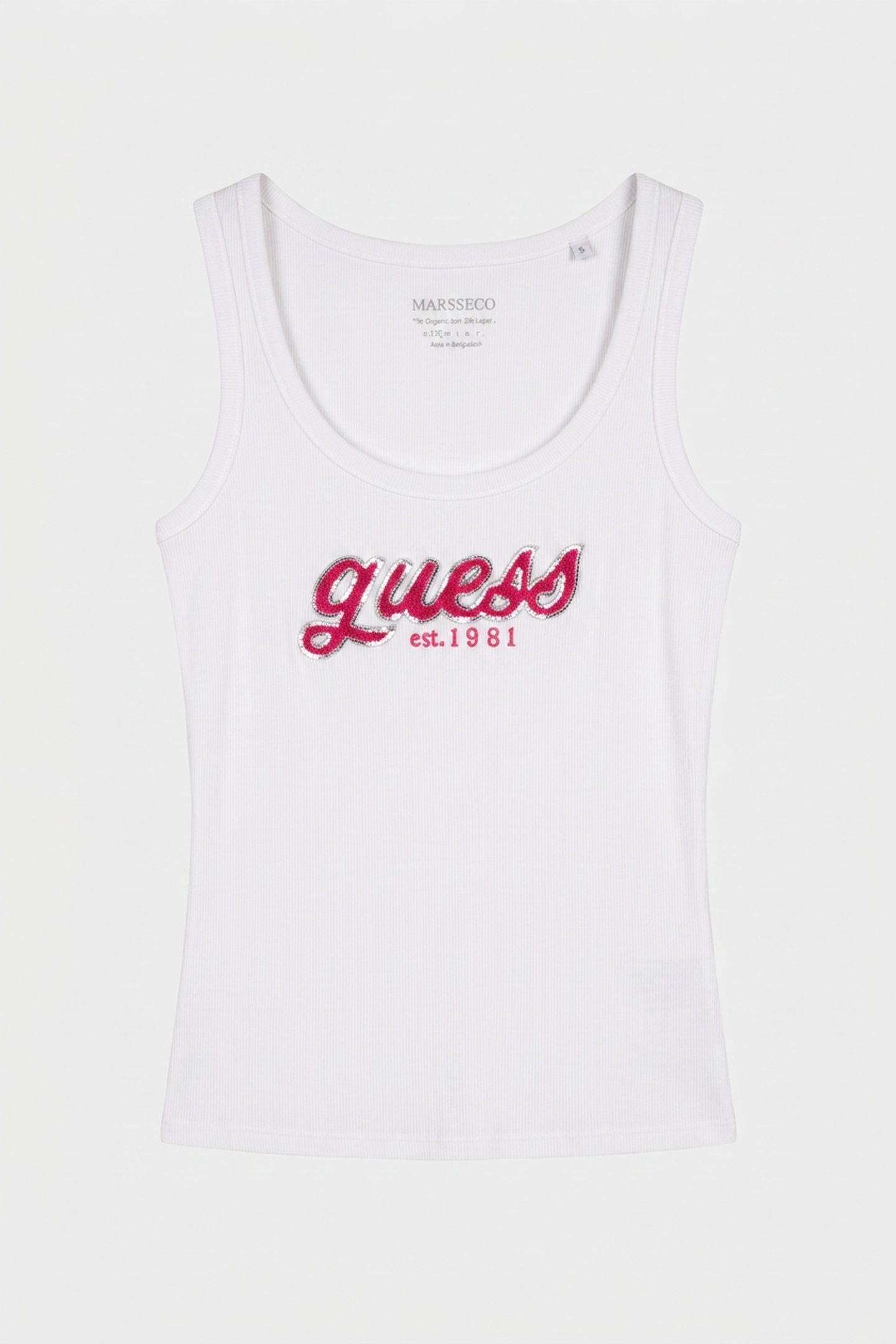 CHENILLE LOGO TANK T PURE WHITE 3