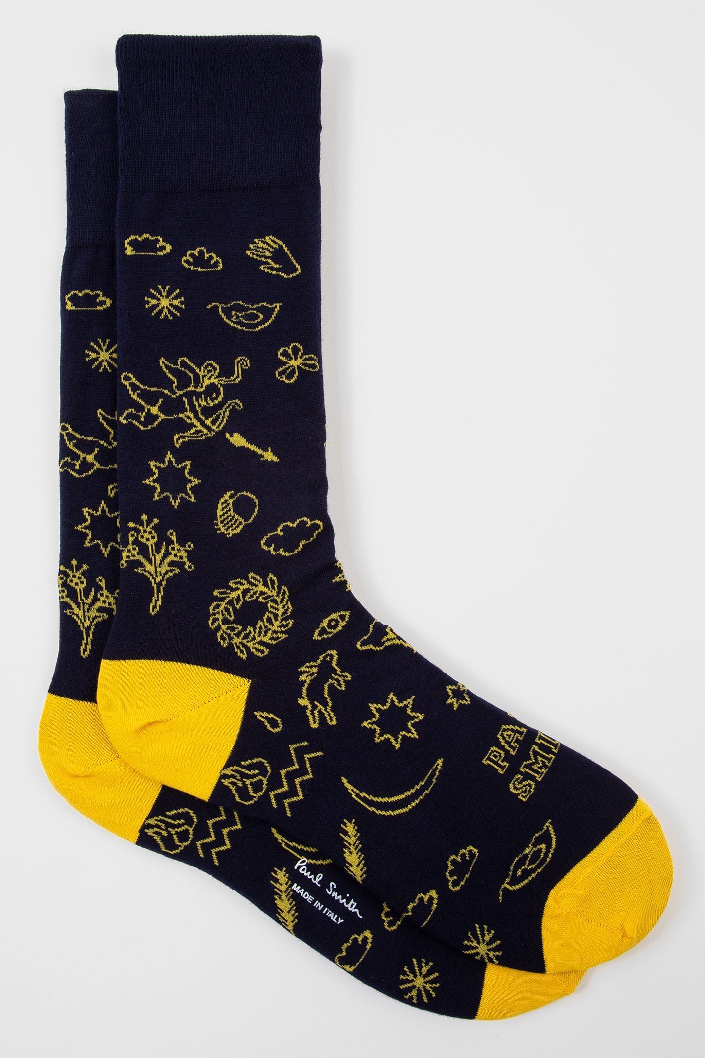 MEN SOCK RUNES NAVY 1