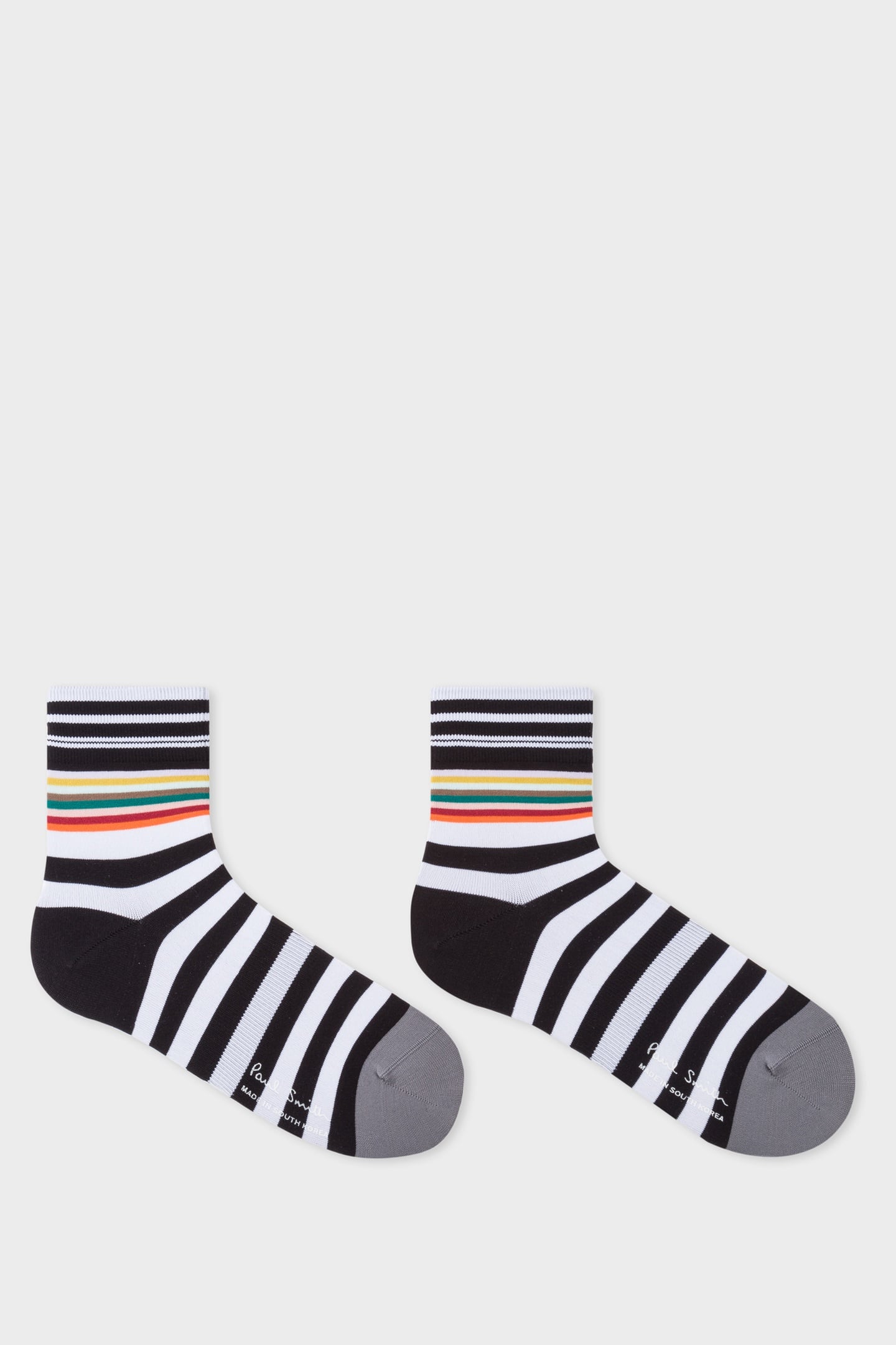 MEN CYCLE SOCK TWO STRP BLACK 3