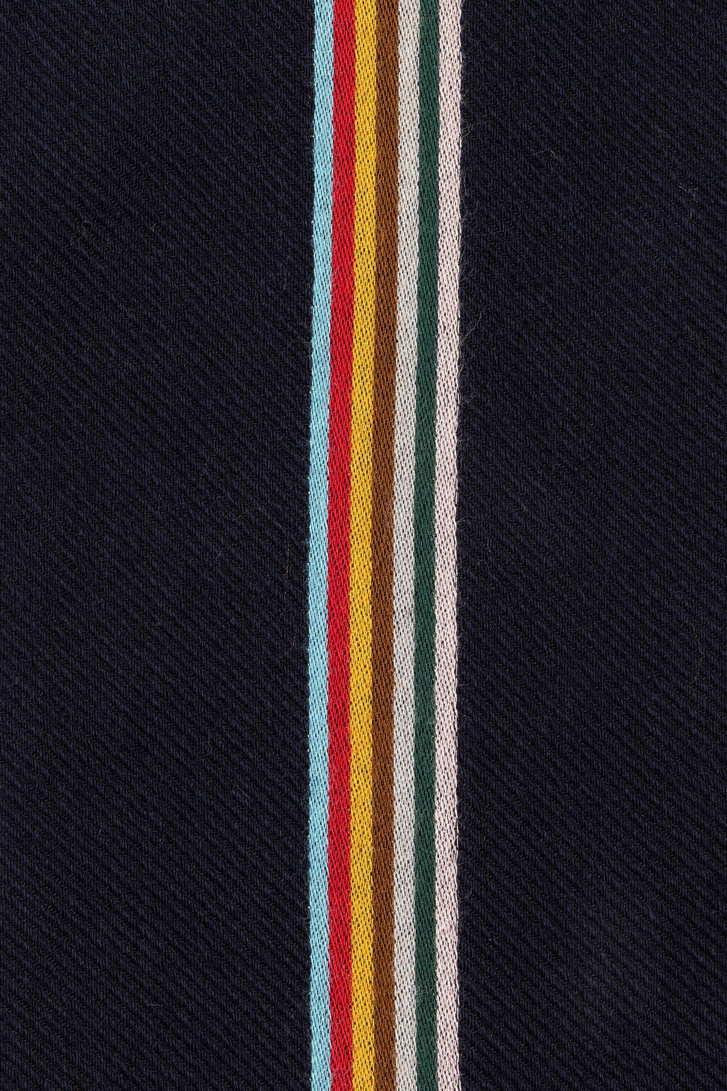 MEN SCARF SKINNY SIGNTR NAVY 8