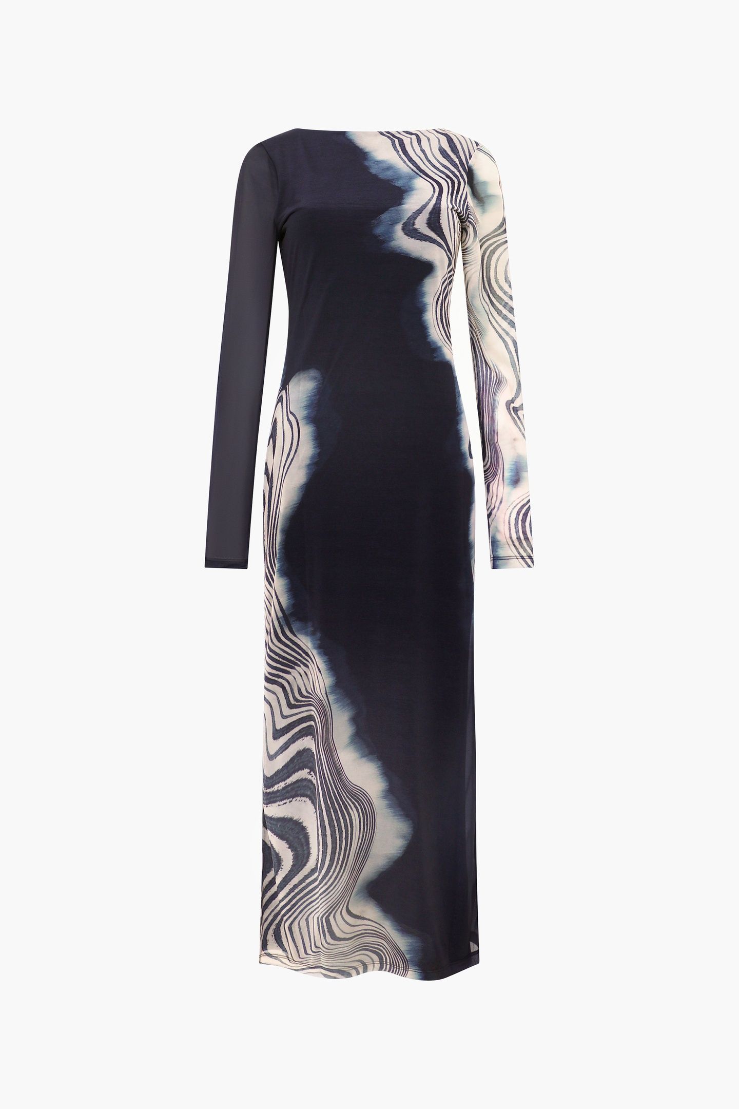 CELESTE SHURI MESH MIDI DRESS PETROL PETROL 4