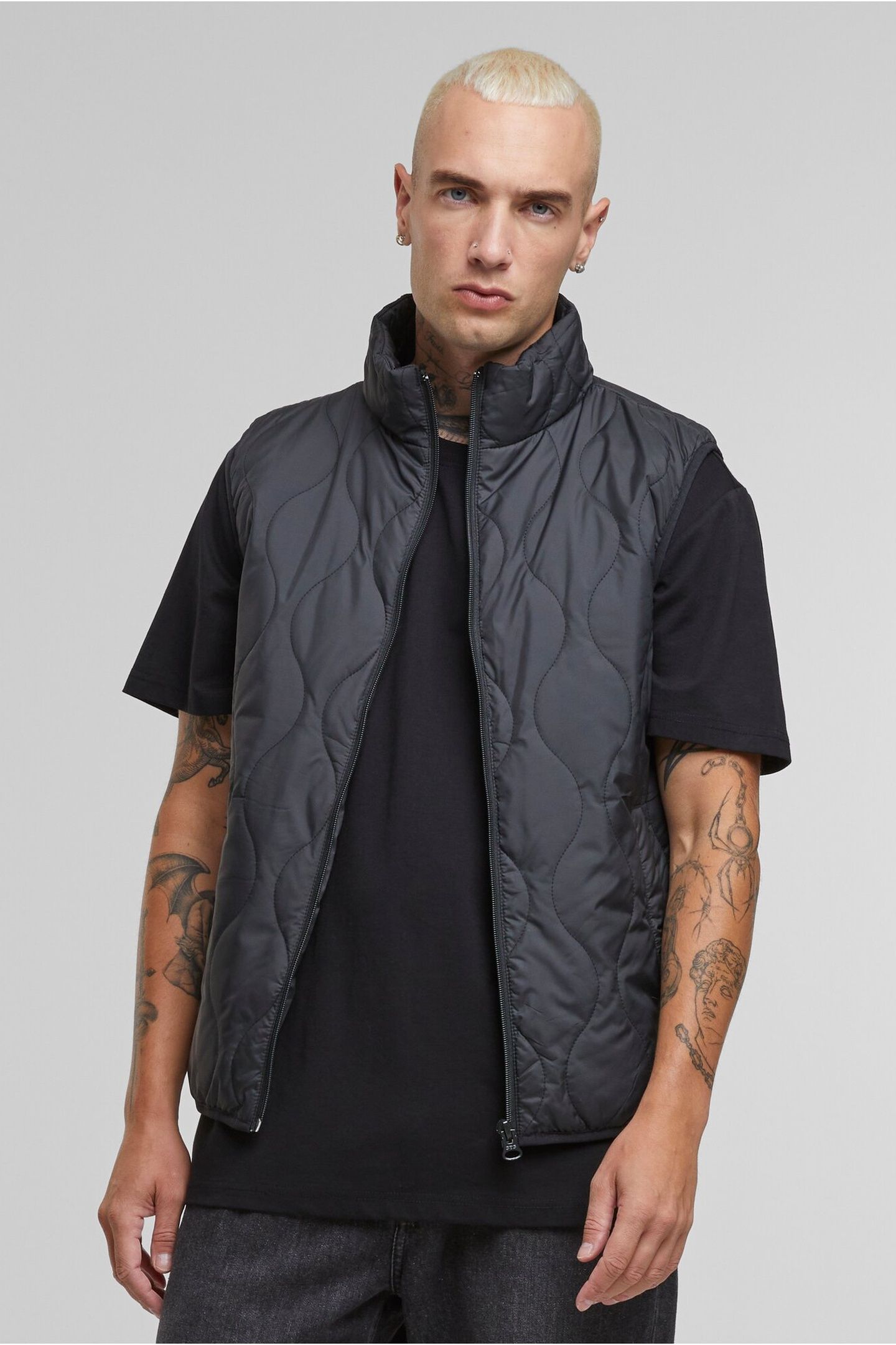 MENS SUPER LIGHT BUBBLE VEST BLACK 5