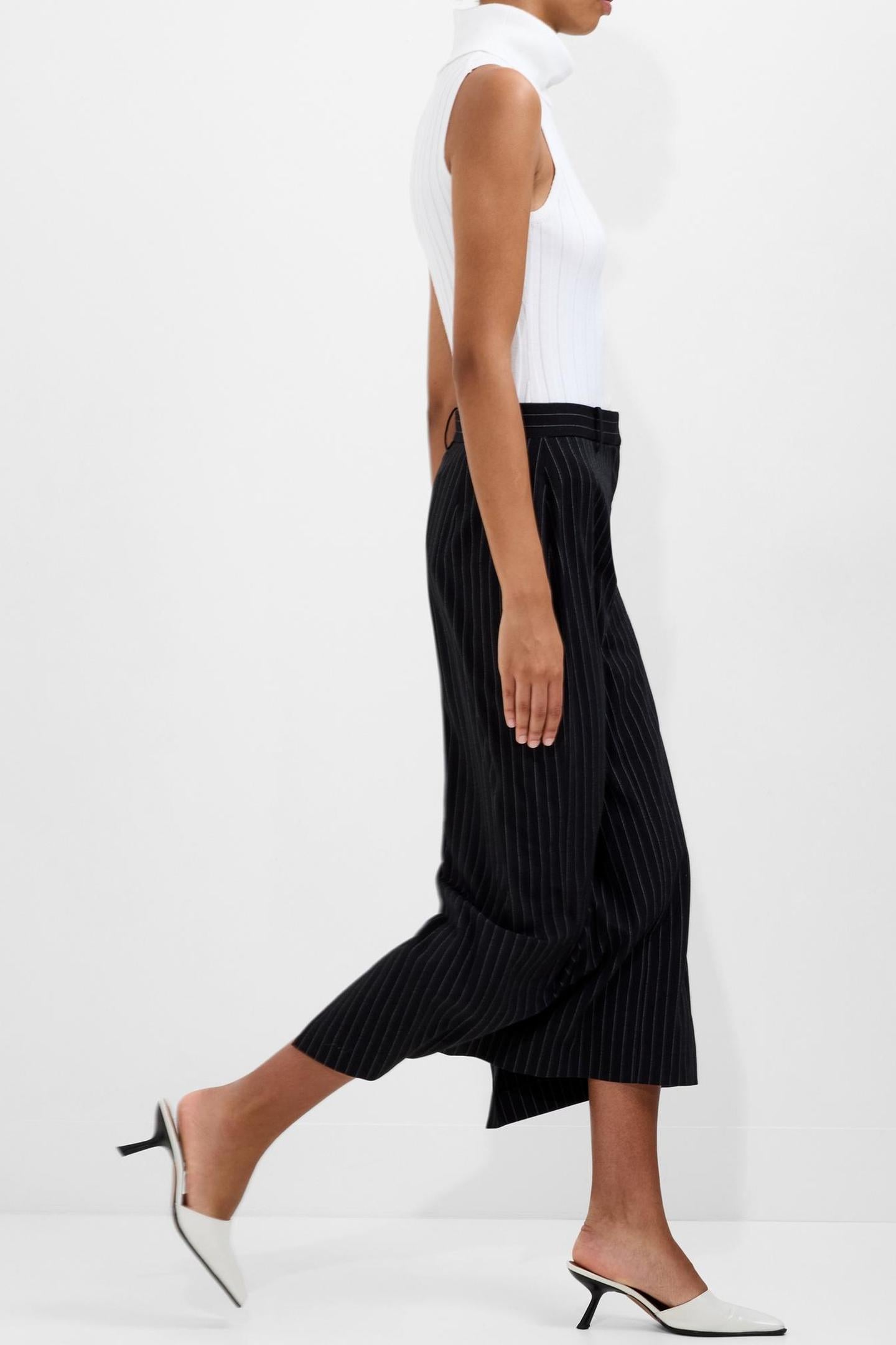 MORGAN TAILORED MIDI SKIRT BLACK WINTER WHITE BLACK WINTER W 3
