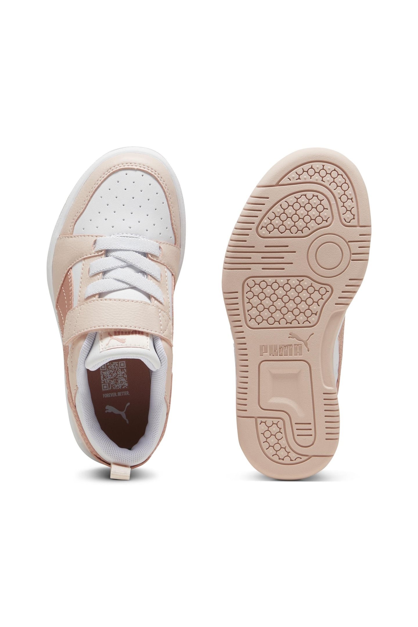 UNISEX REBOUND V6 LO AC+ PS WHITE-ISLAND PINK-DEEVA PEACH 5