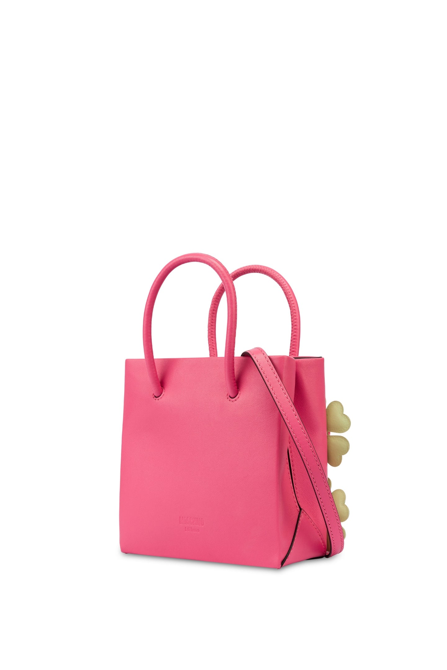 HEART FLOWERS SMALL HANDBAG PINK 3