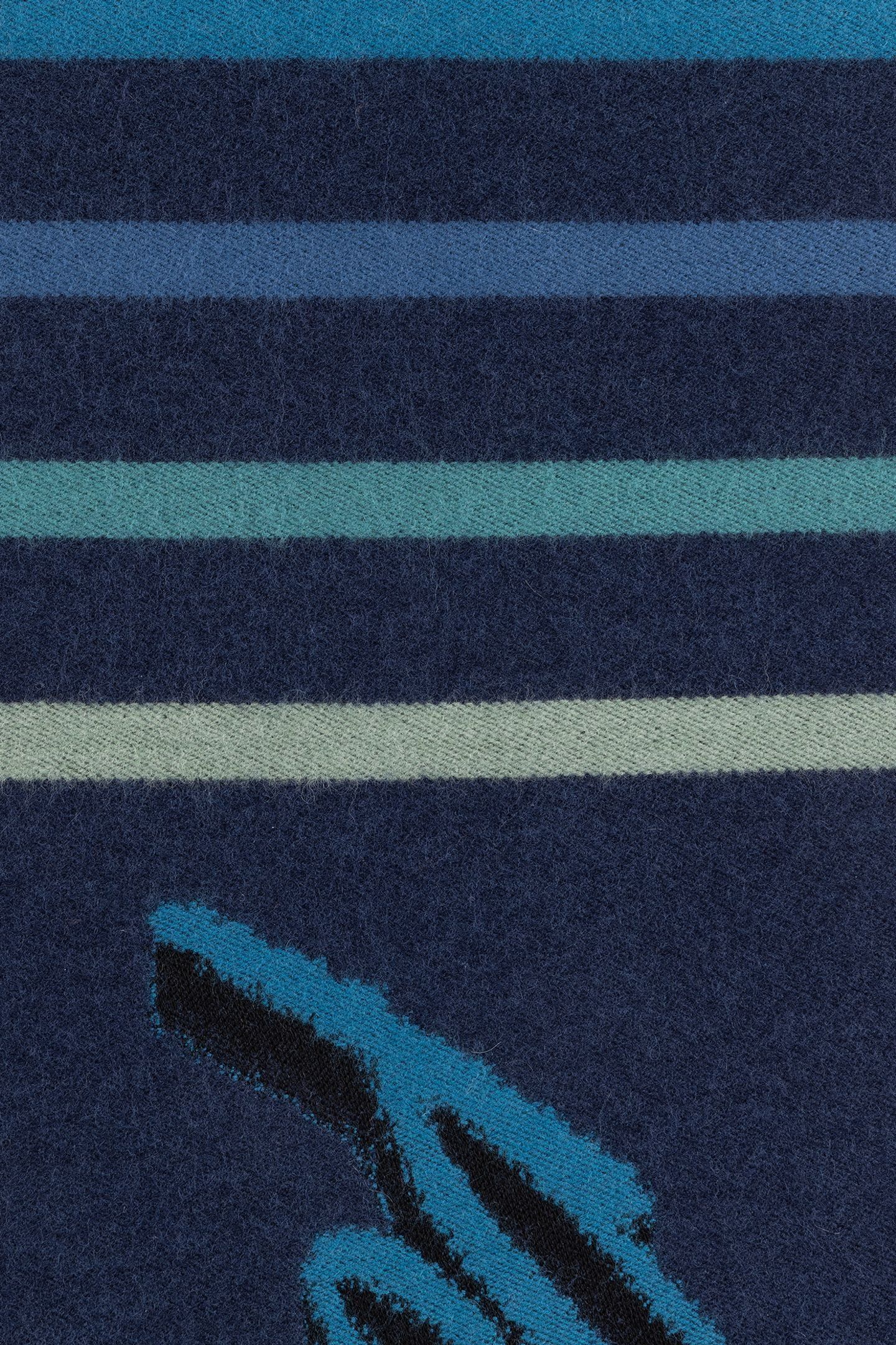 MEN SCARF LOGO JACQUARD NAVY 4