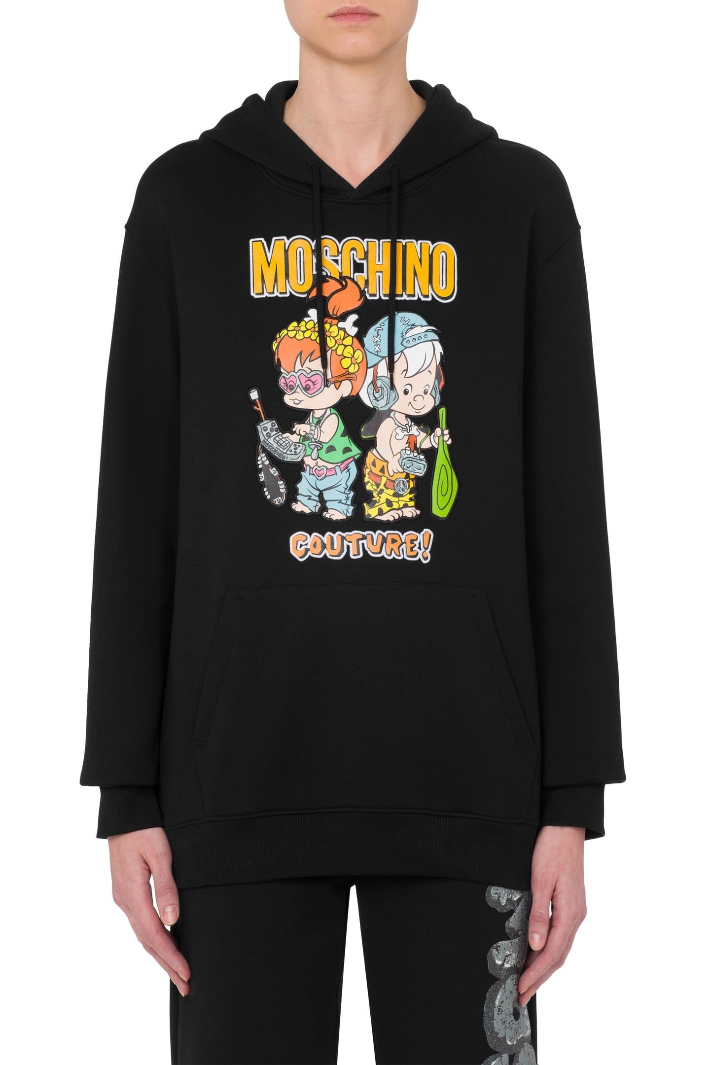 MOSCHINO X THE FLINTSTONES™ HOODIE BLACK 1