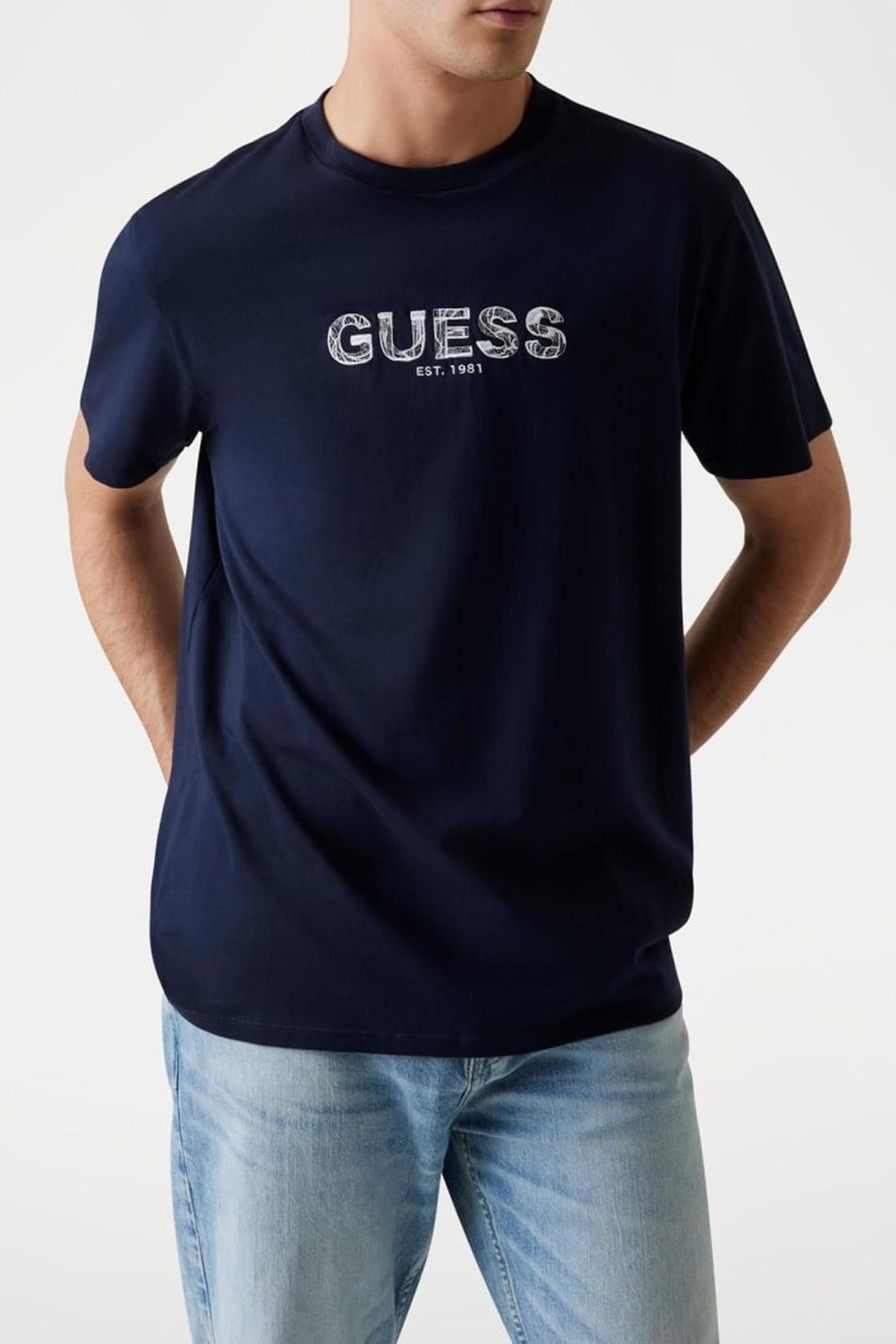 SS BSC GUESS EMBROID SMART BLUE MULTI 2