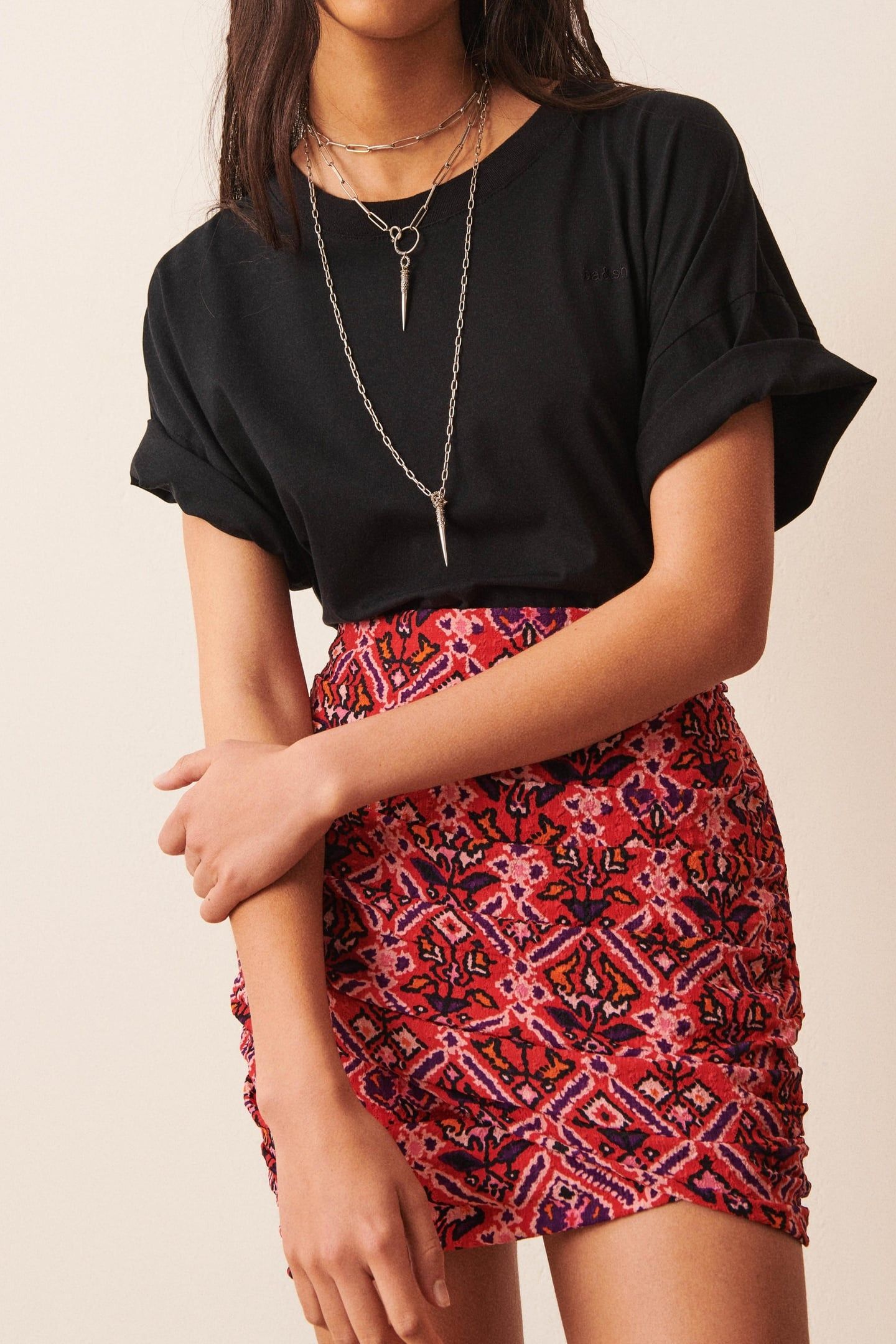 MINI SKIRT ROUGE 4
