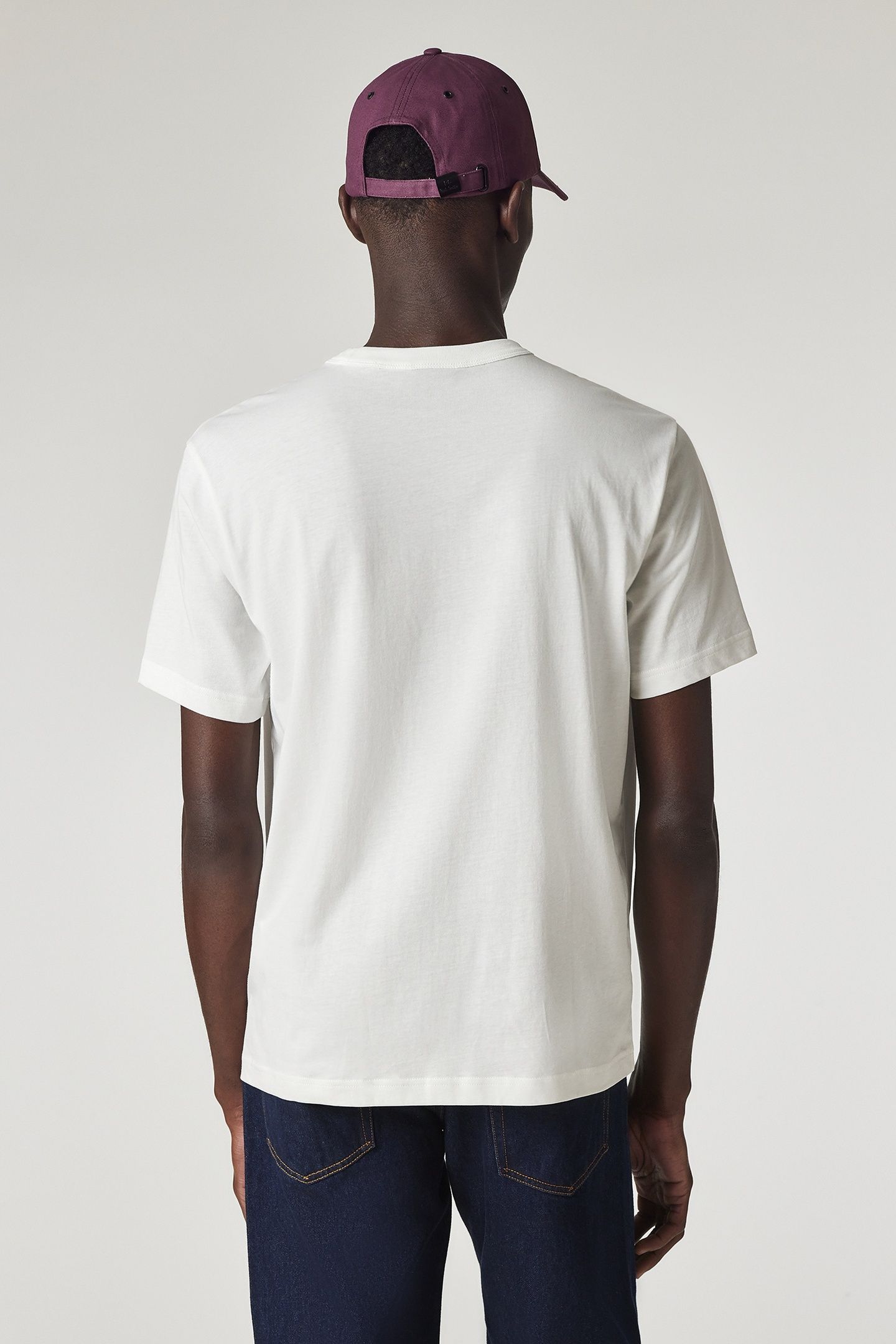 MENS SS TSHIRT CYCLING CAPS OFF WHITE 3
