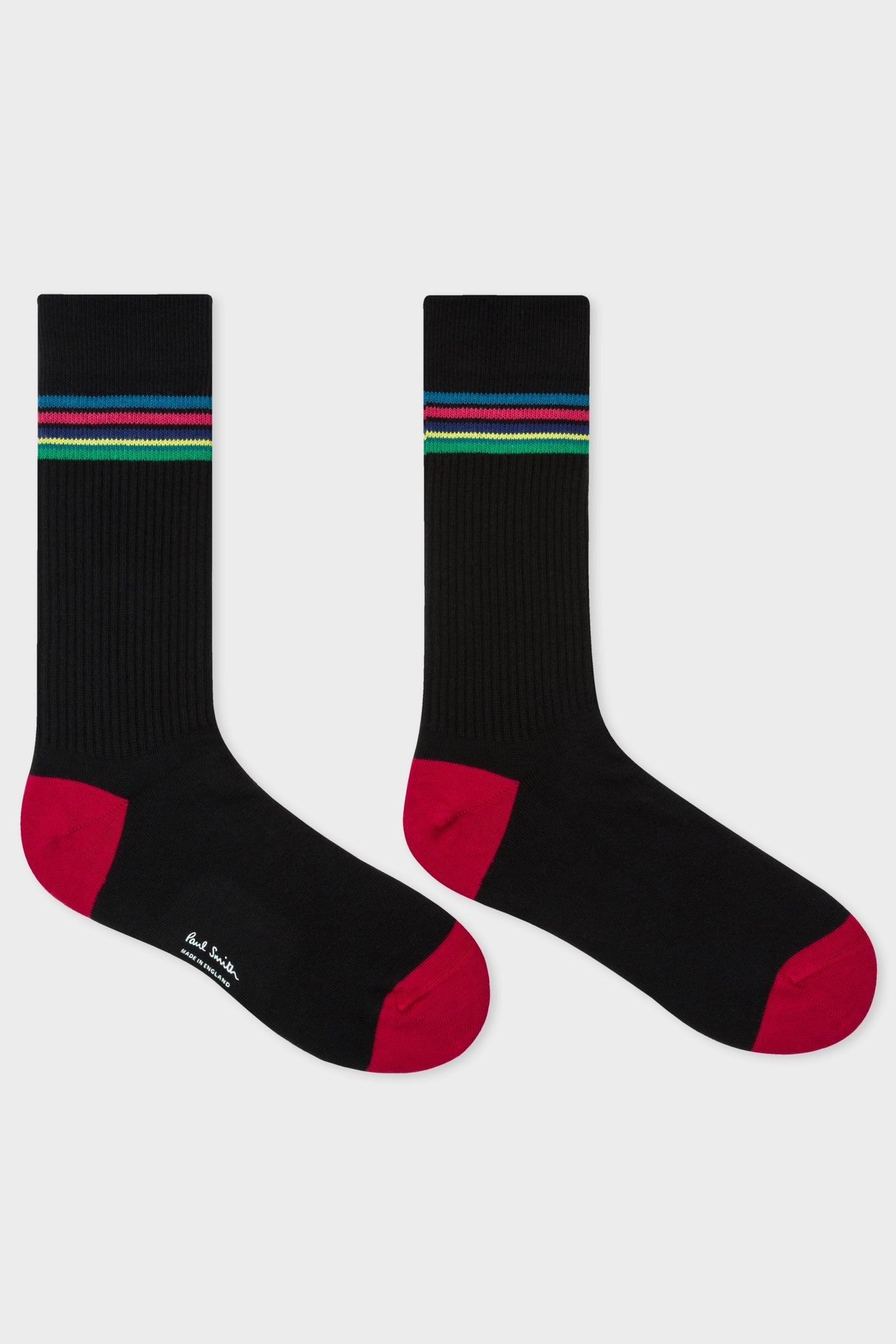 MEN SOCK DUO RIB BLACK 1