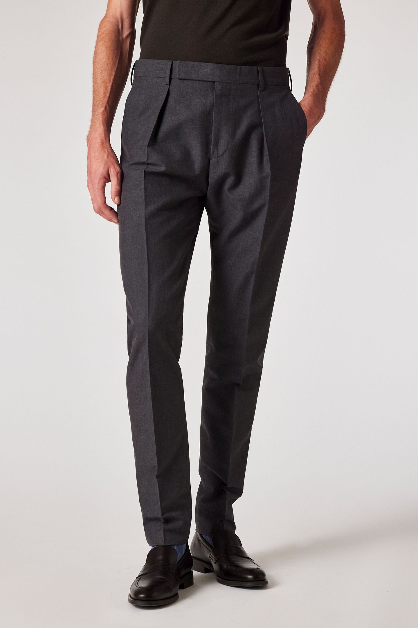 MENS TROUSER GREY MELANGE 1