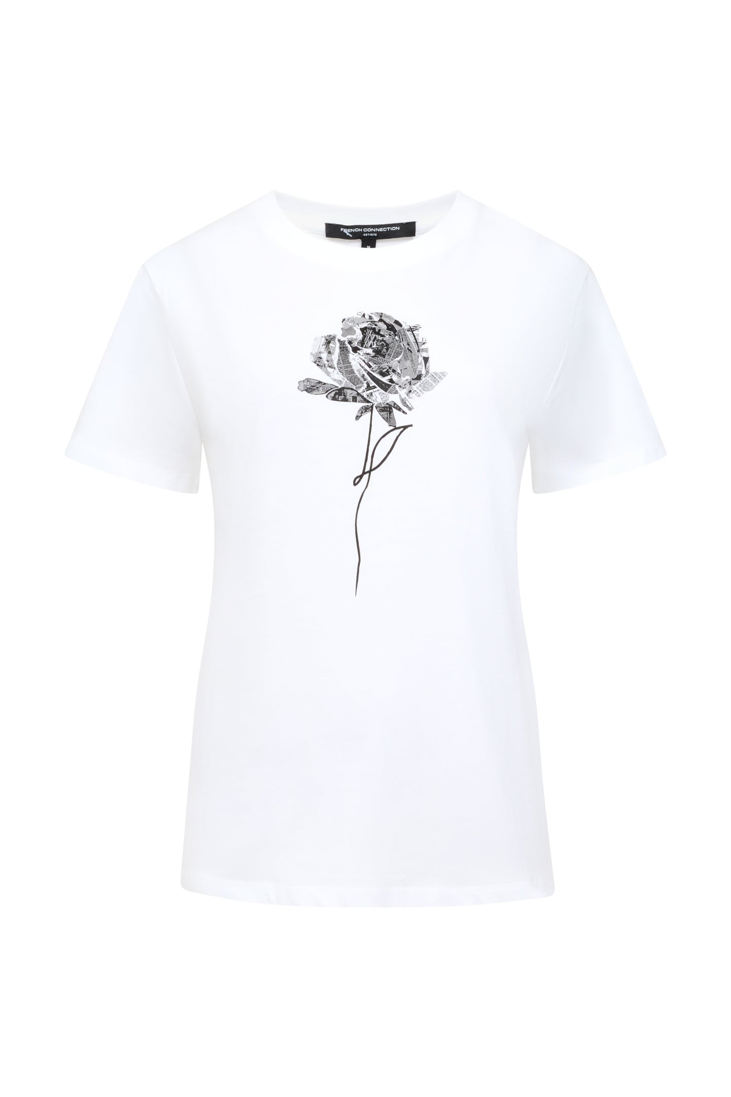 ROSE GRAPHIC S/S TEE WHITE/BLACK WHITE/BLACK 4