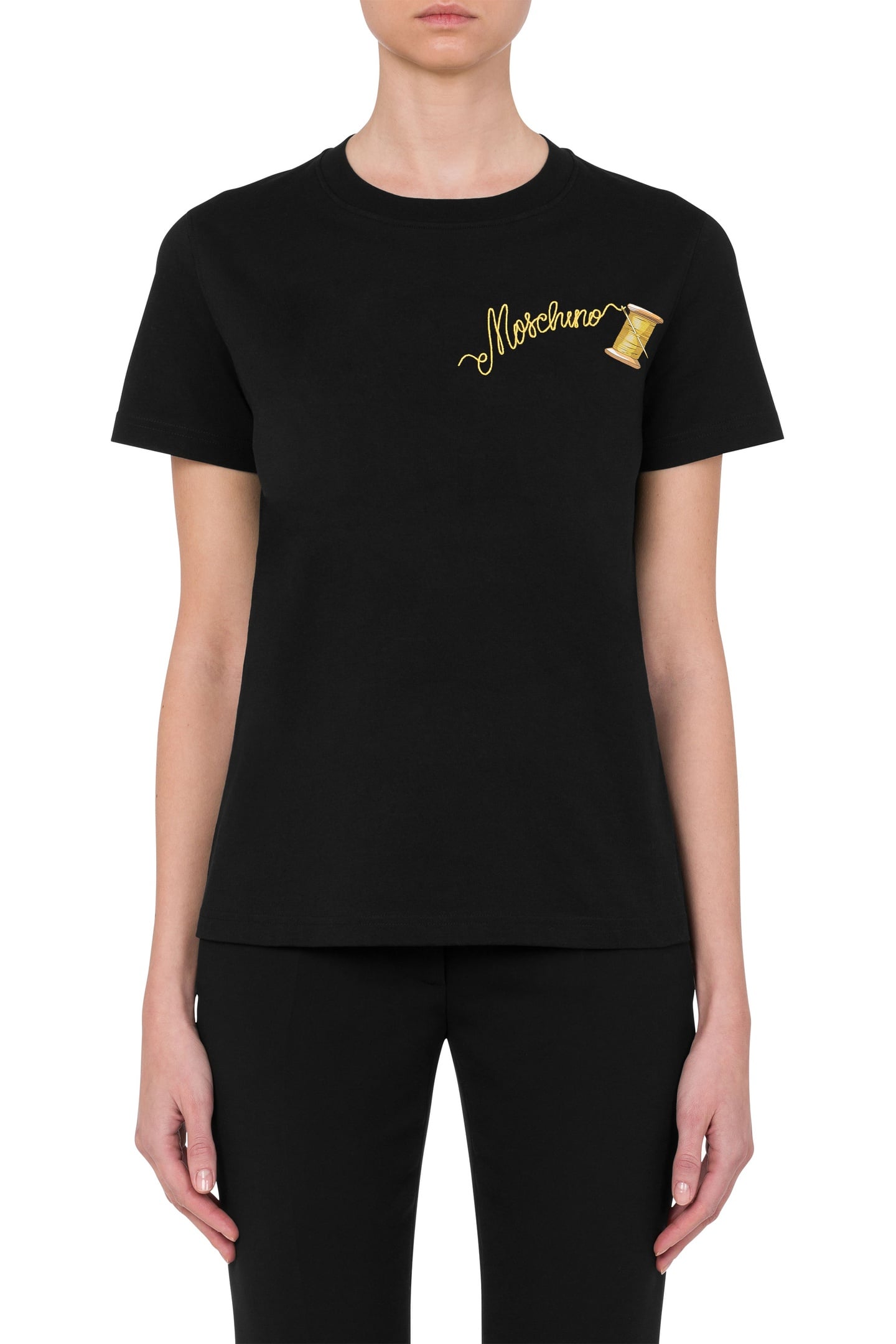 T-SHIRT SARTORIAL LOGO EMBROIDERY BLACK 1