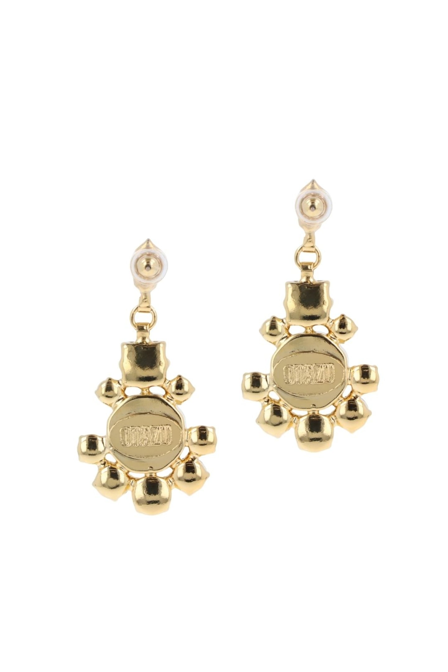 LALIQUE EARRINGS GREEN BLUE, GREEN 3
