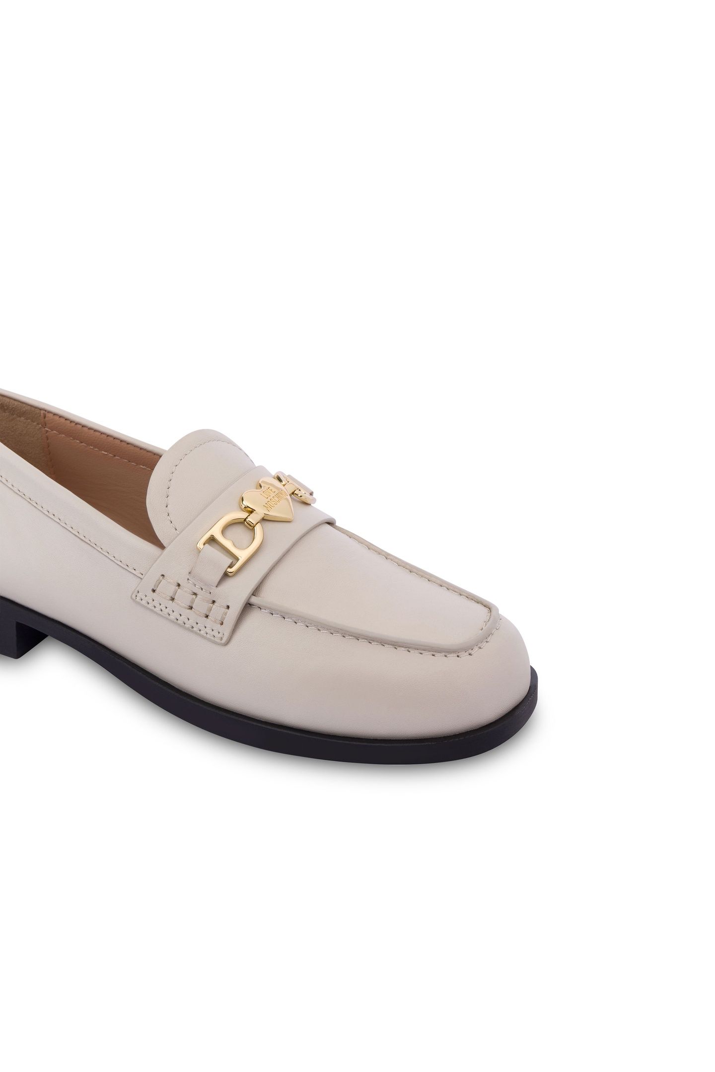 CALFSKIN VARSITY MOCCASINS WHITE 3