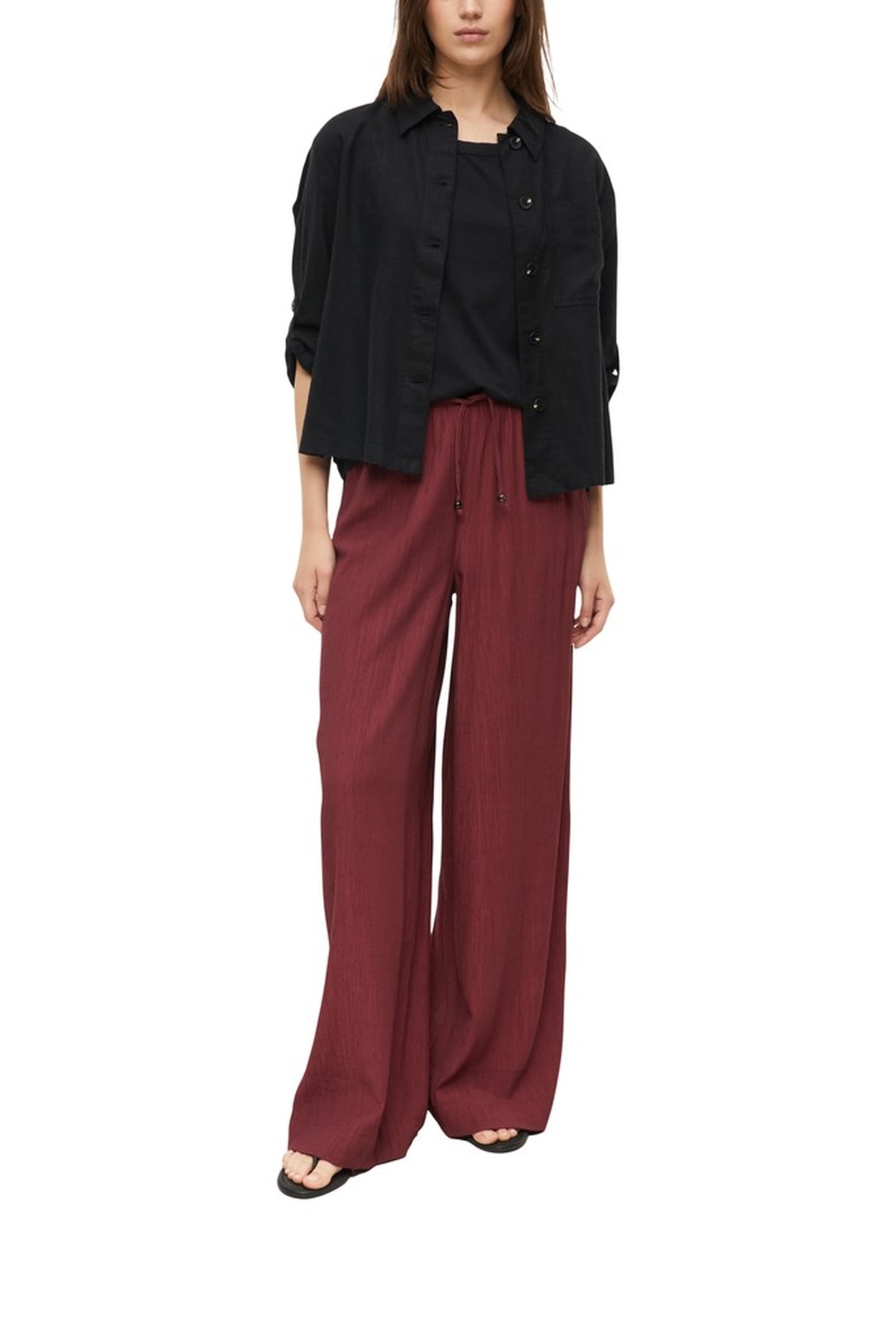 S.OLIVER PANTS BURGUNDY 2