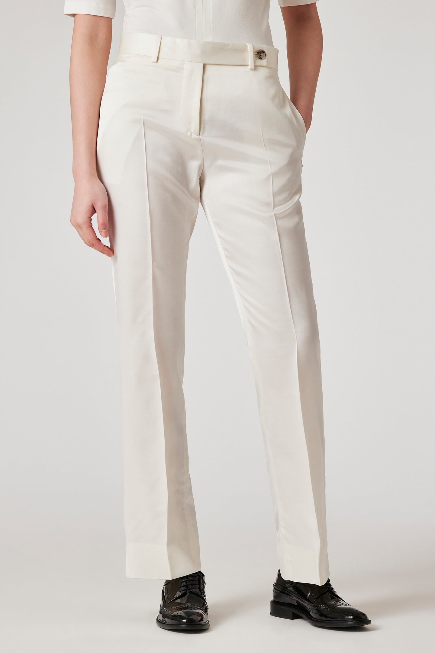 WOMENS TROUSERS IVORY 1