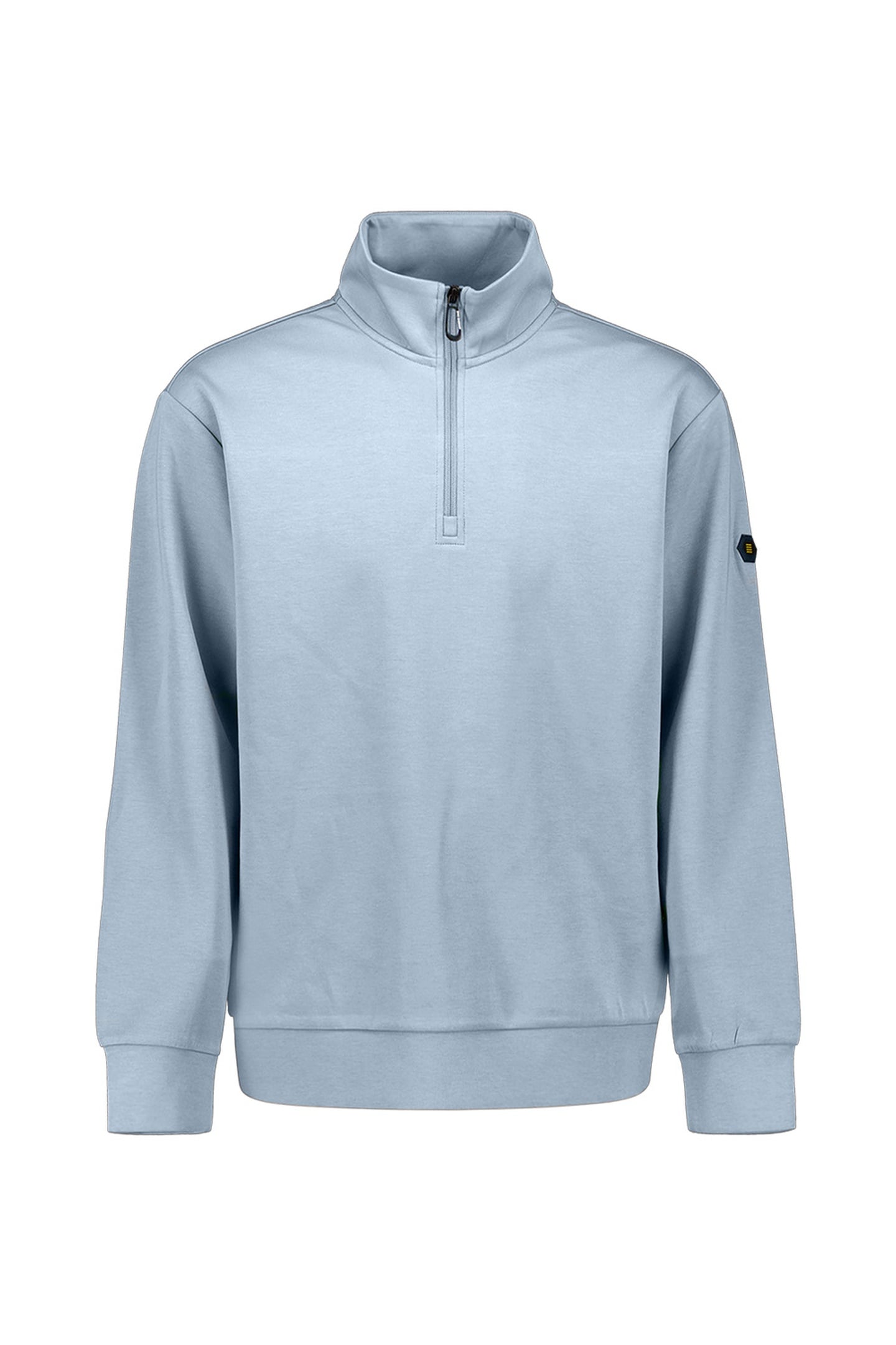 SWEATER HALF ZIP DUSTY BLUE 1