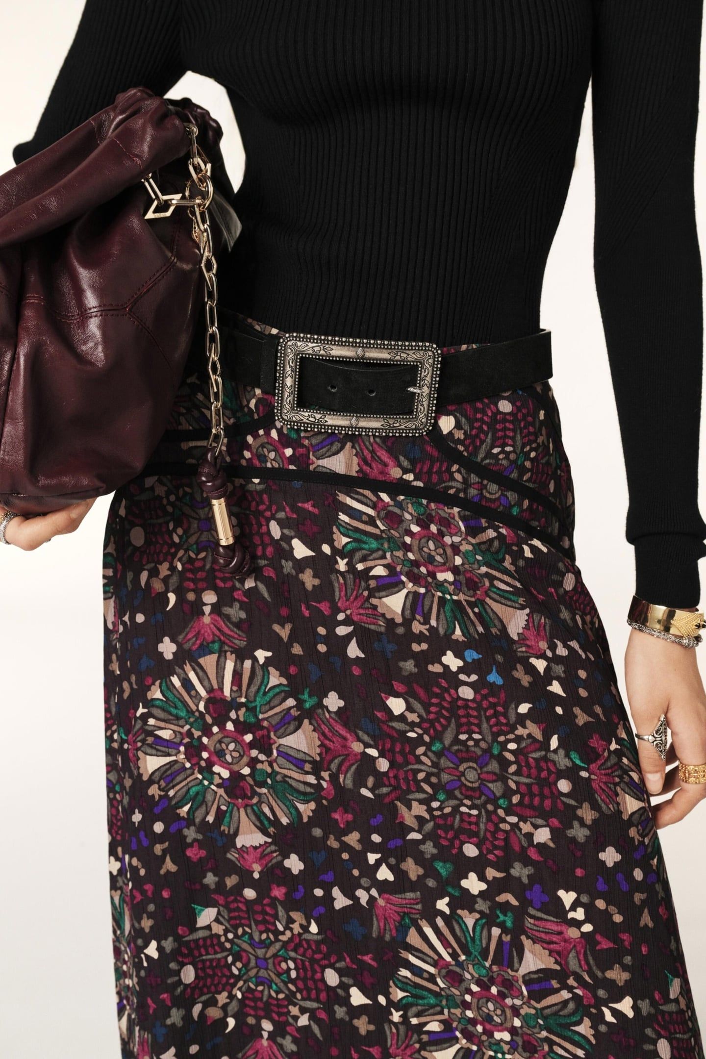 MID-LENGTH SKIRT ANTHRACITE 3