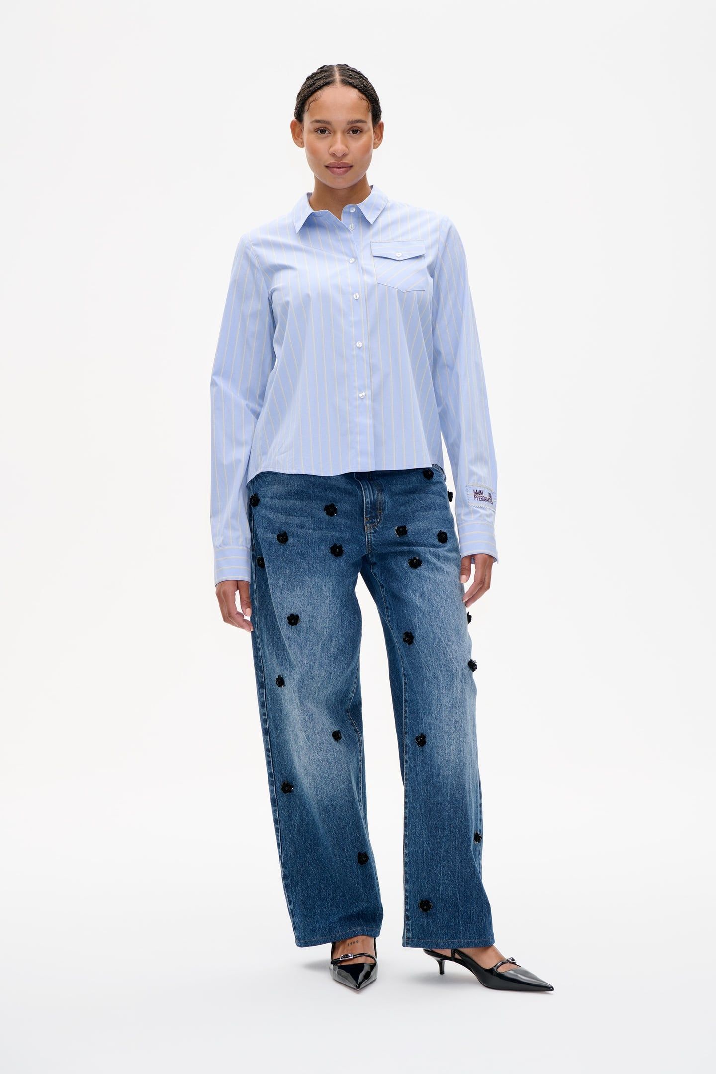 MENJA SHIRT SKY BLUE SUNNY STRIPE 2