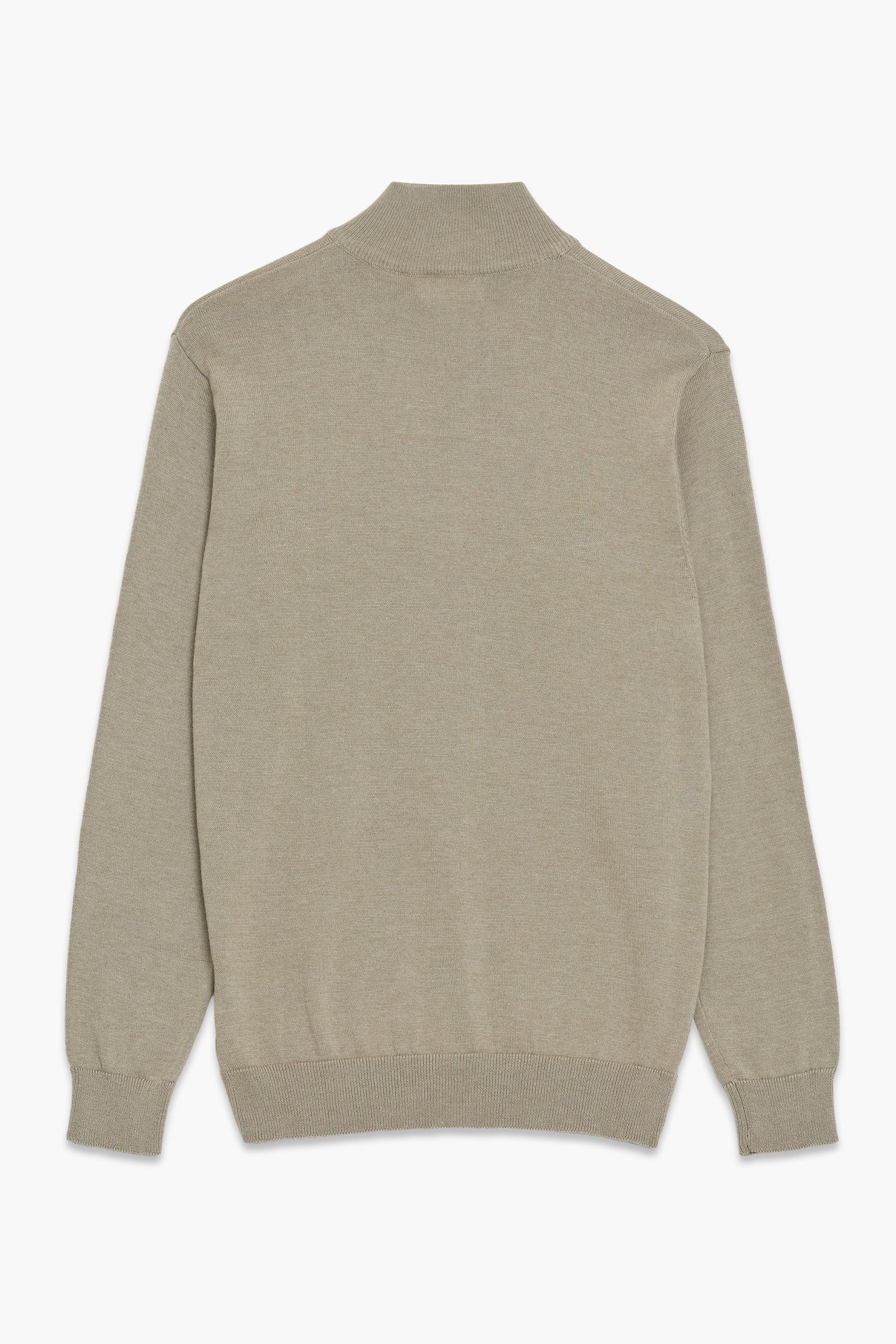 1/2 ZIP COTTON KHAKI MEL SIZE [L] KHAKI MEL 2