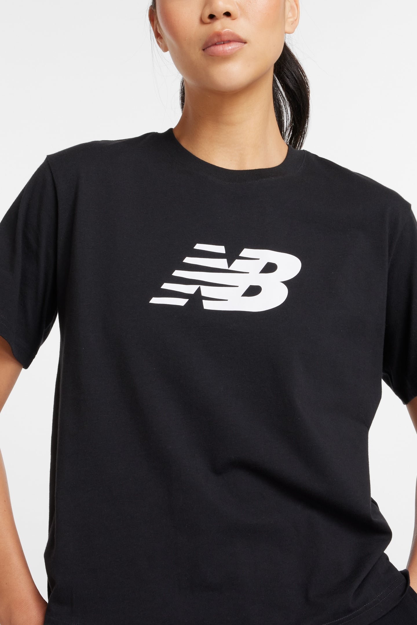 SPORT JERSEY RELAXED LOGO T-SHIRT BLACK 5