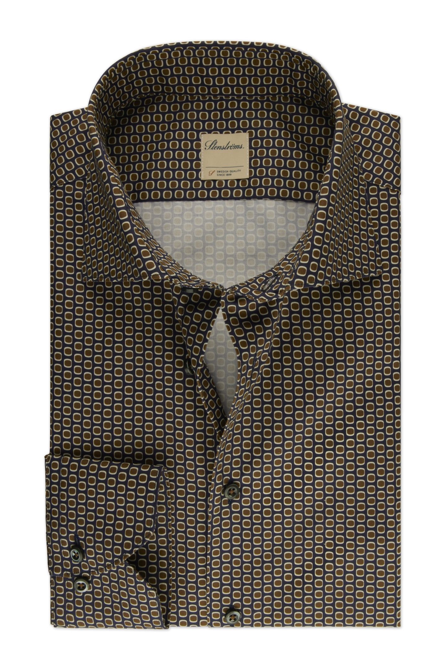 FITTED BODY/90, RC CUFF NAVY PATTERN 1