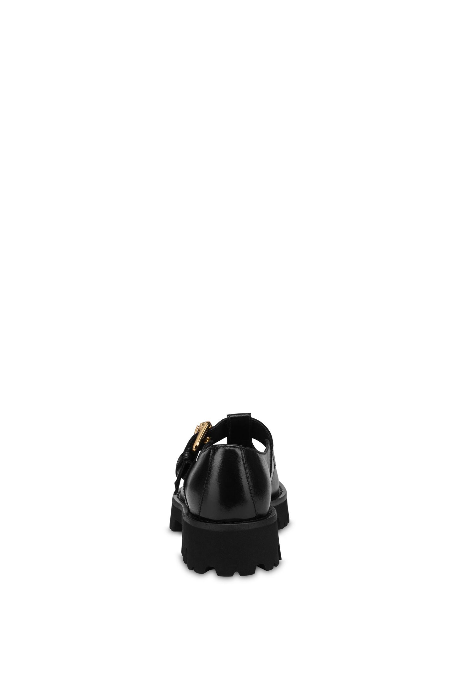 MARY JANE IN SHINE CALFSKIN METAL BUCKLE BLACK 3
