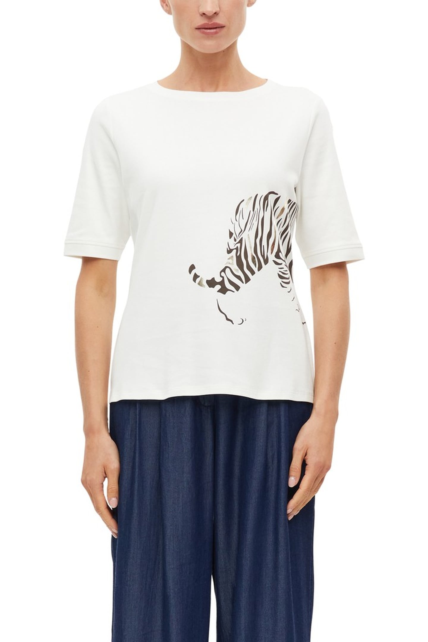 S.OLIVER T-SHIRTS OFFWHITE 1