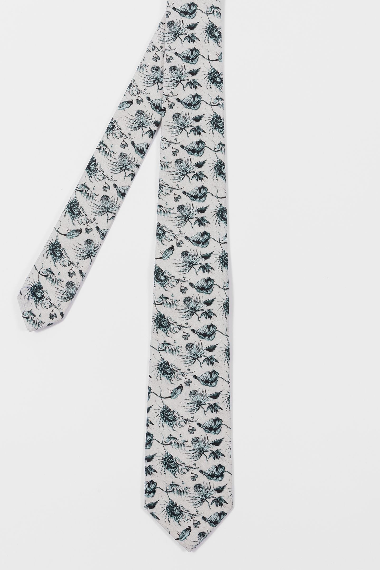 MEN TIE SML THISTLEBERRY ICE WHITE 1