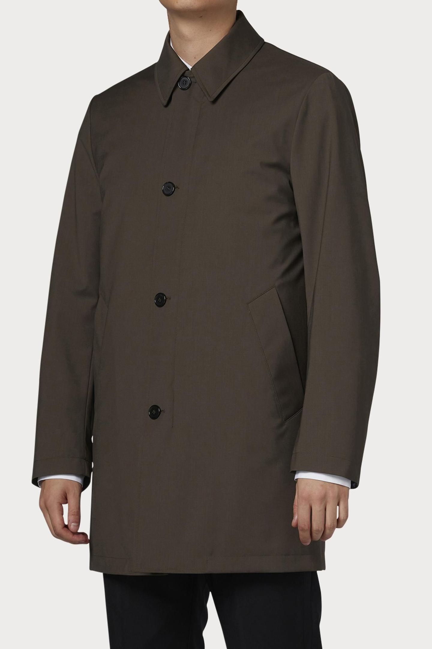 MENS REGULAR FIT COAT WITH GILET SLATE 3