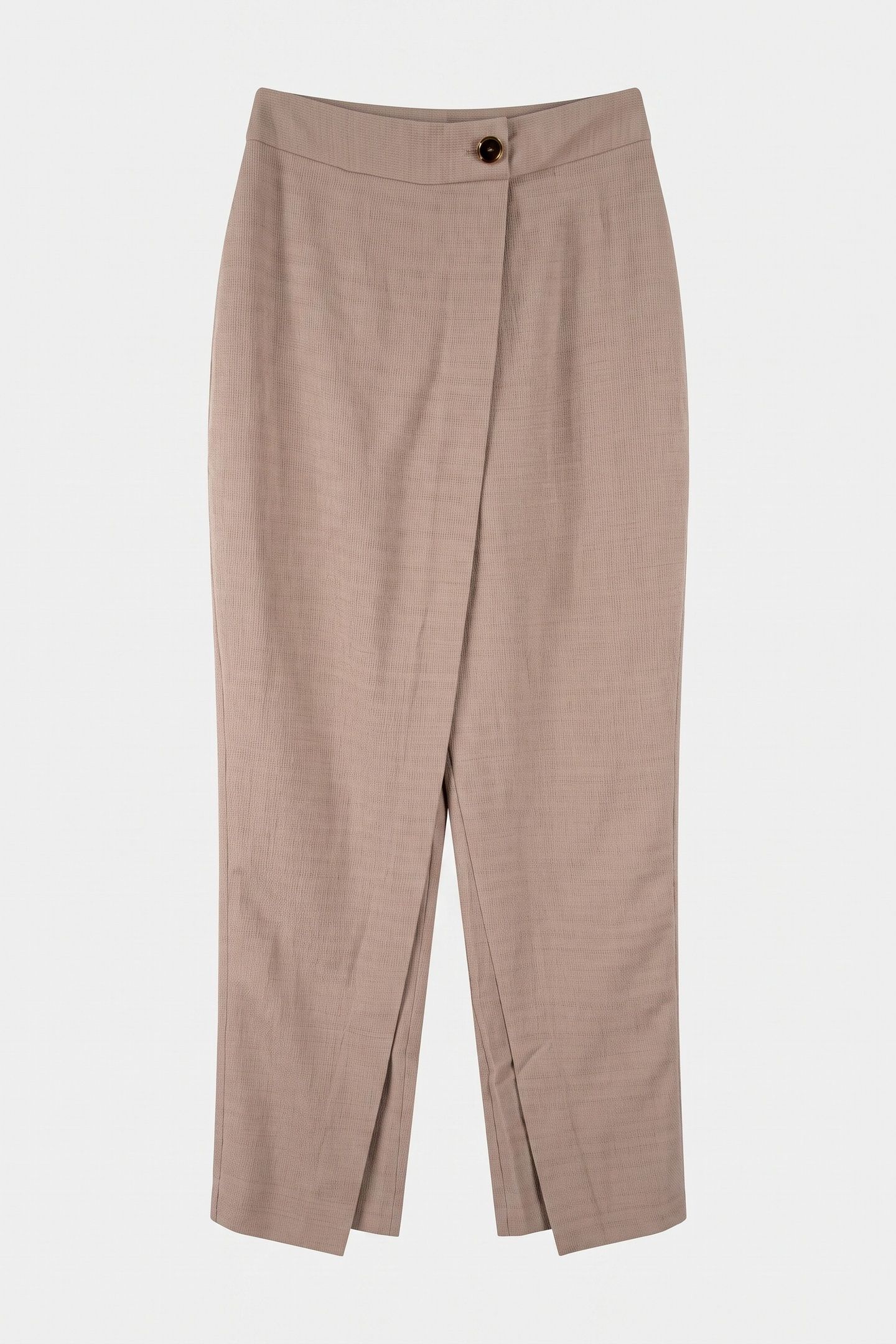 ARIANA OVERLAP TAPER VELVET TAUPE 3