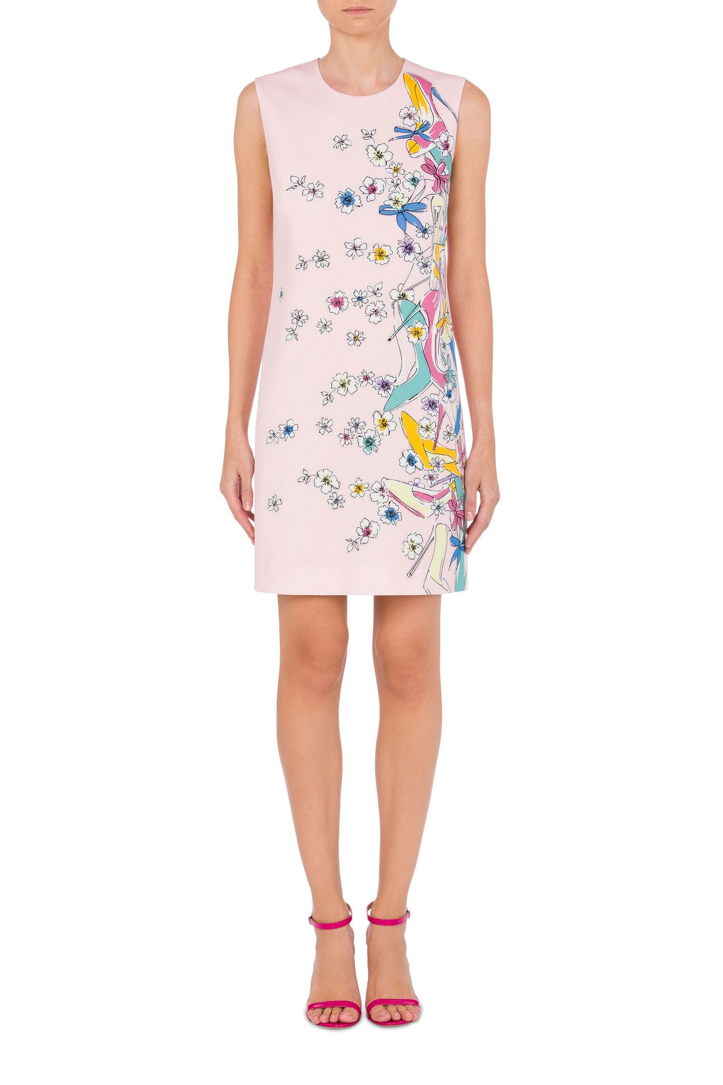 HEELS & FLOWERS LIGHTWEIGHT CADY DRESS PINK 1