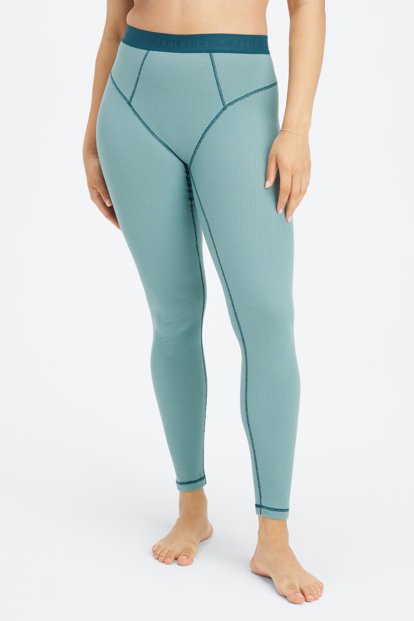 FABLETICS WAFFLE LEGGING ARCTIC WAVE/MIDNIGHT WAVE 2