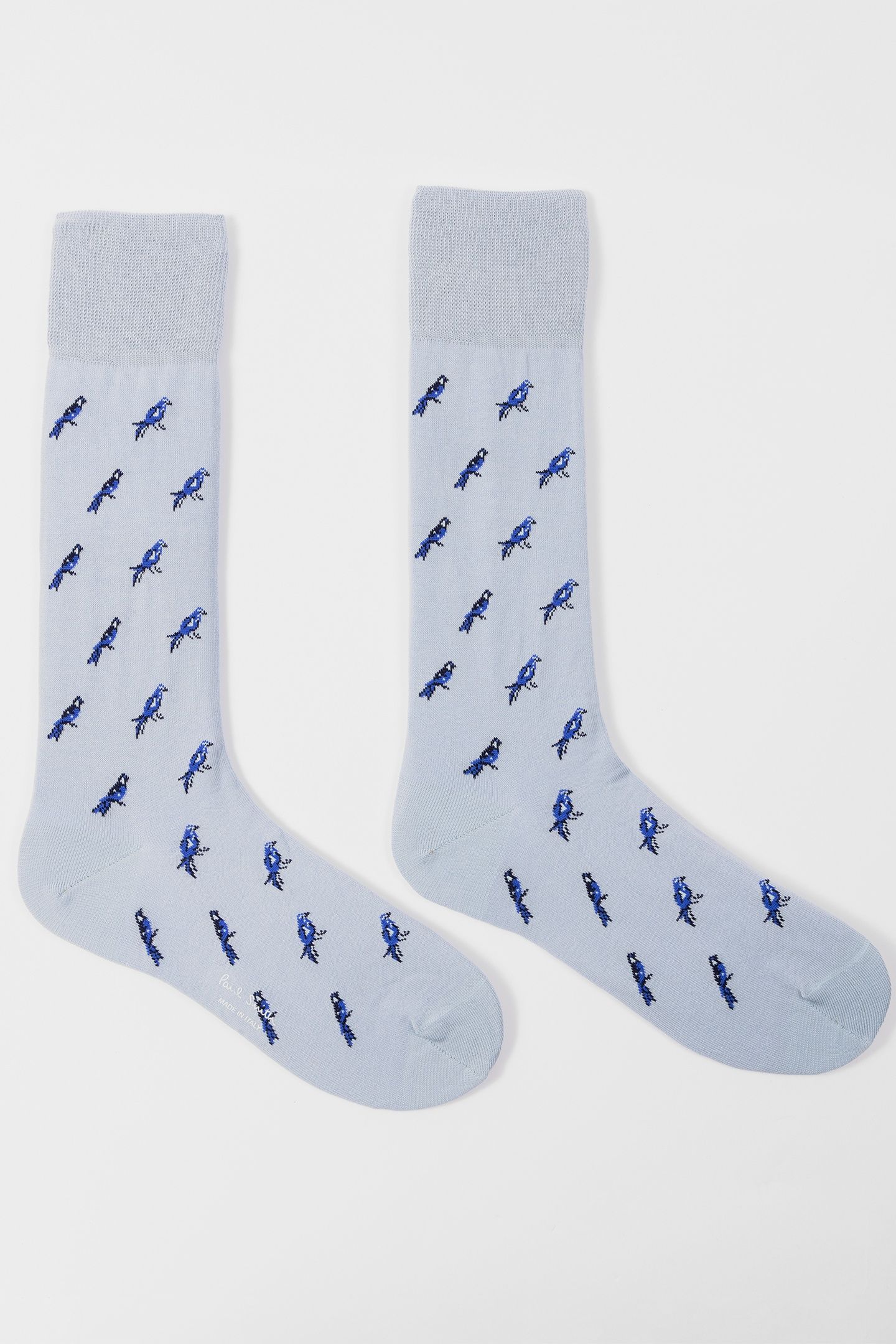 MEN SOCK LITTLE BIRDS TURQUOISE 5