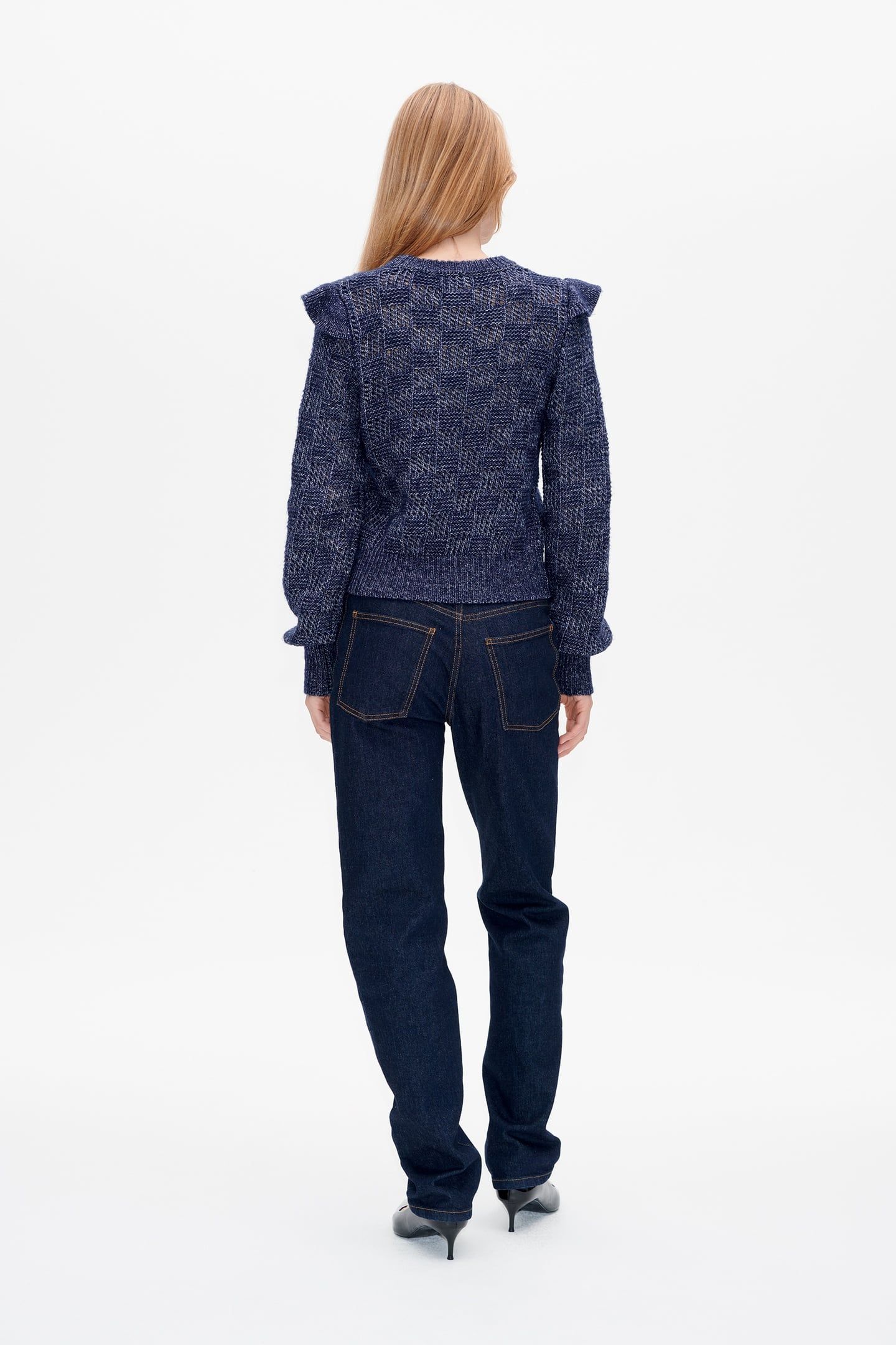 CILLA SWEATER BARITONE BLUE MELANGE 3