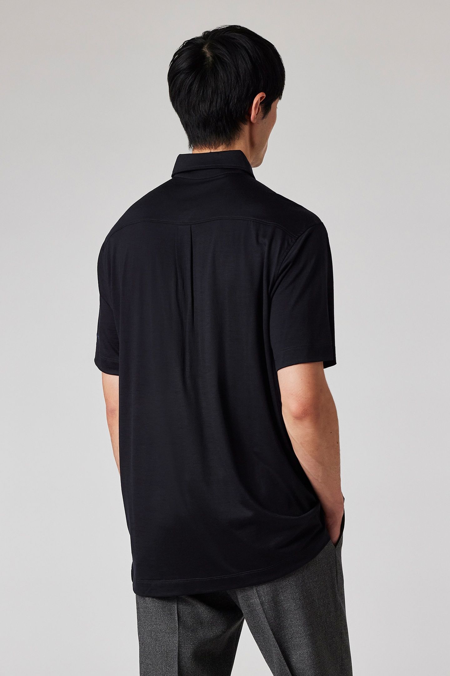 MENS OVERSIZED S/S POLO SHIRT NAVY 3