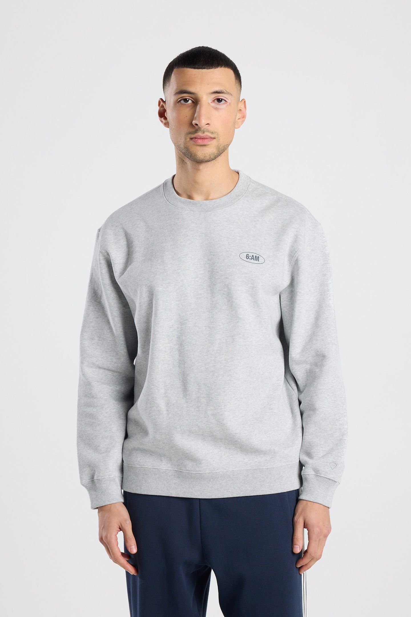 SPENCER CREW LIGHT GREY MELANGE 1