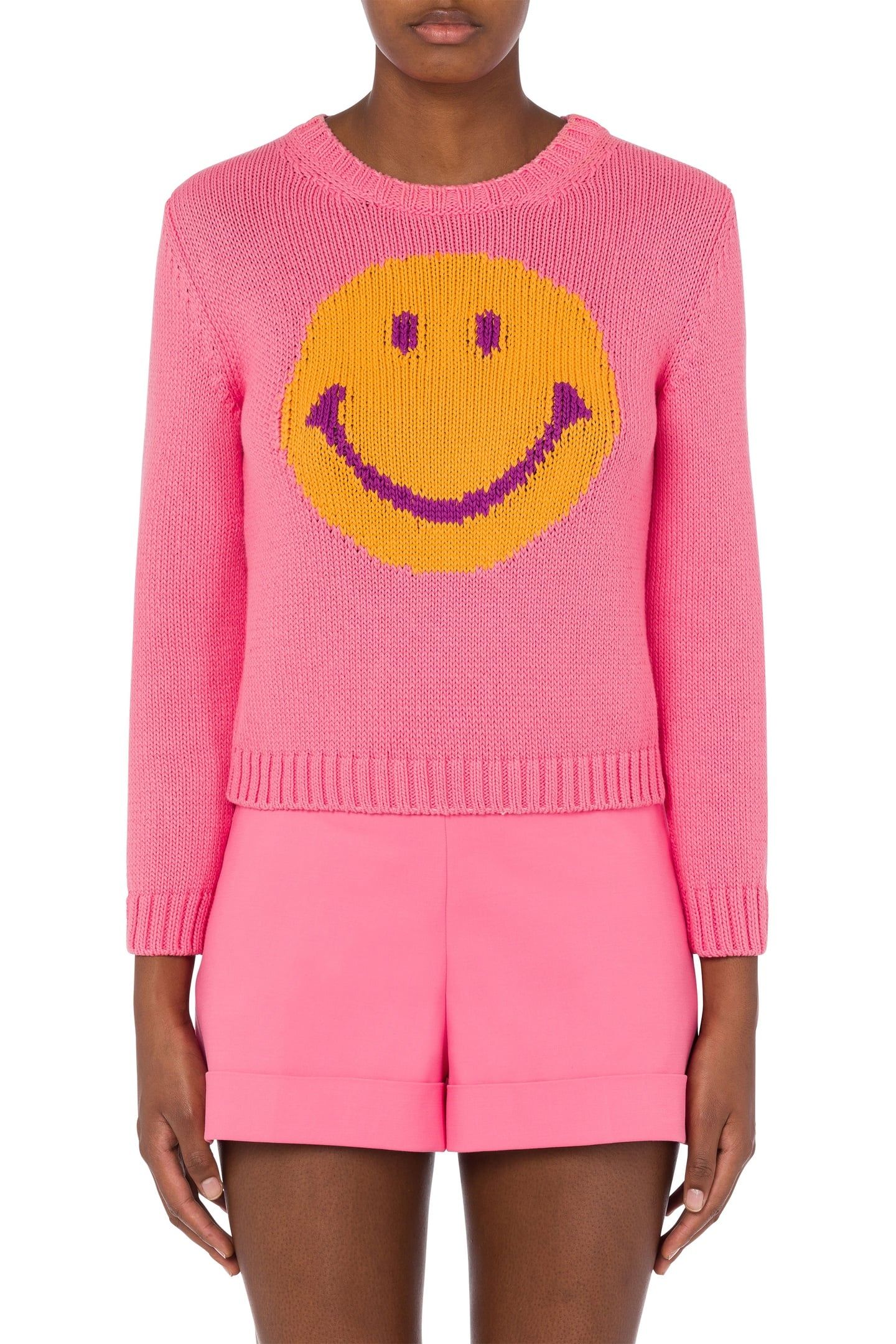 SMILEY® COTTON PULLOVER PINK 1