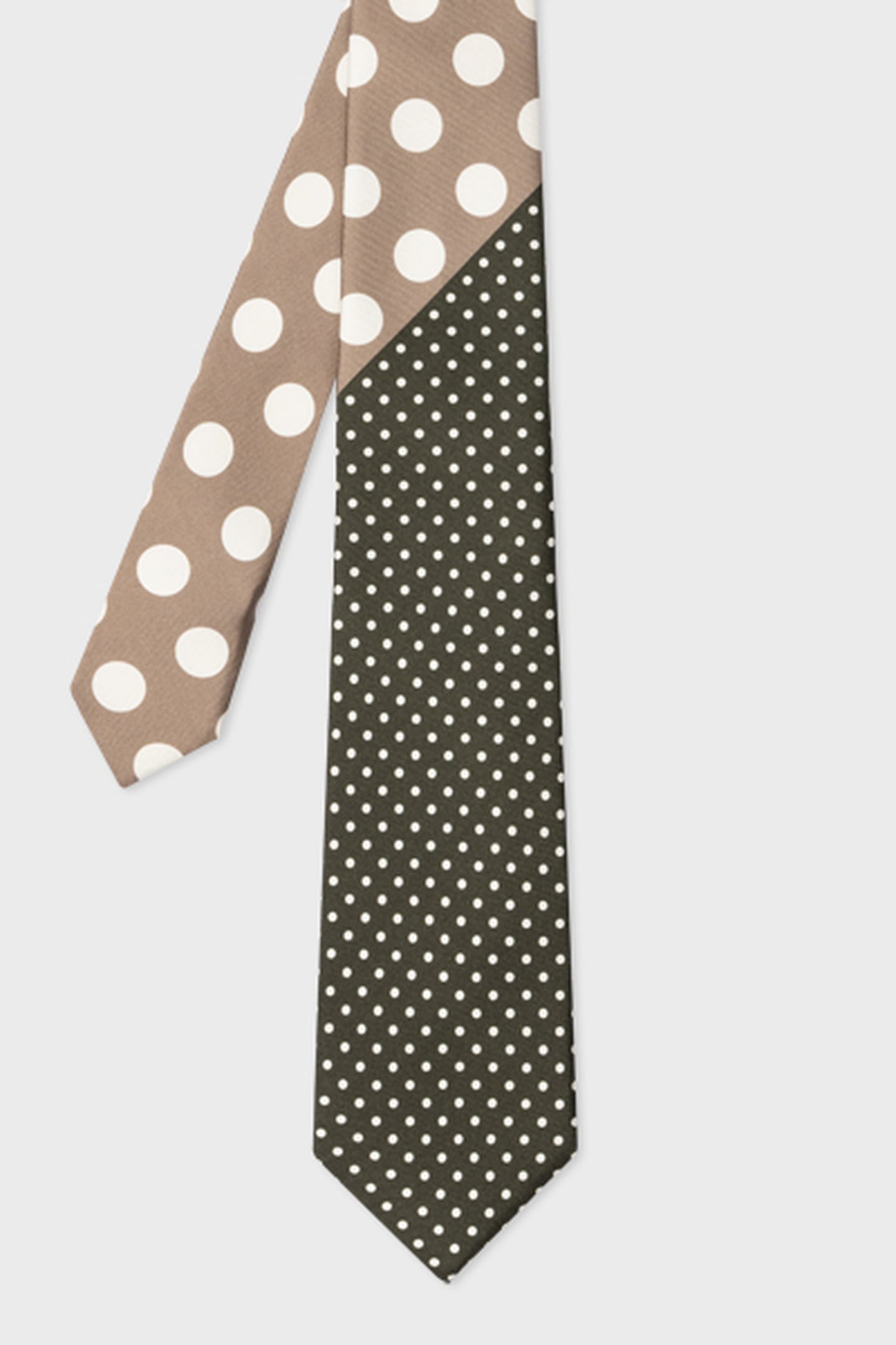 MEN TIE POLKA MILITARY GREEN 1